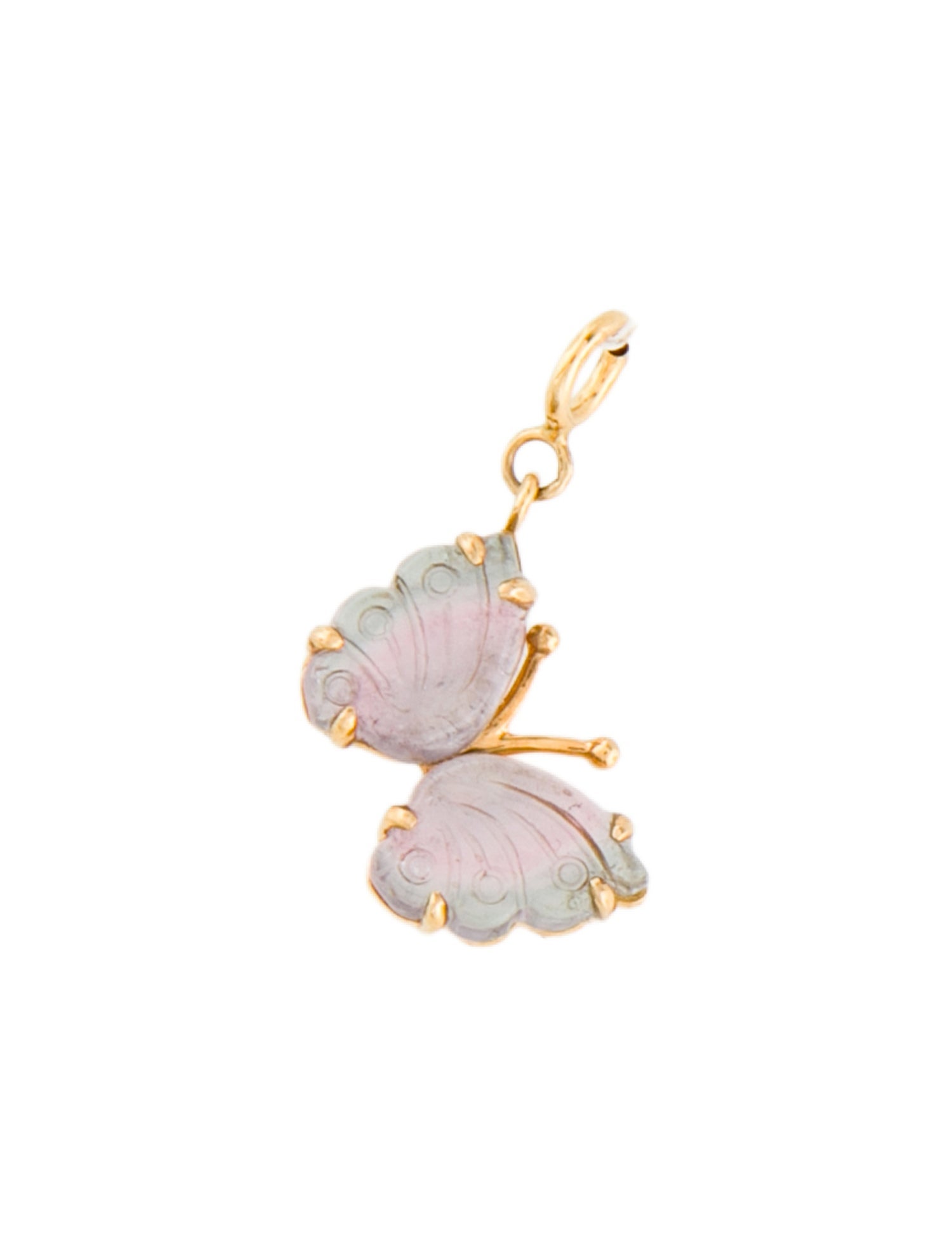 Charm 18K Tourmaline Butterfly