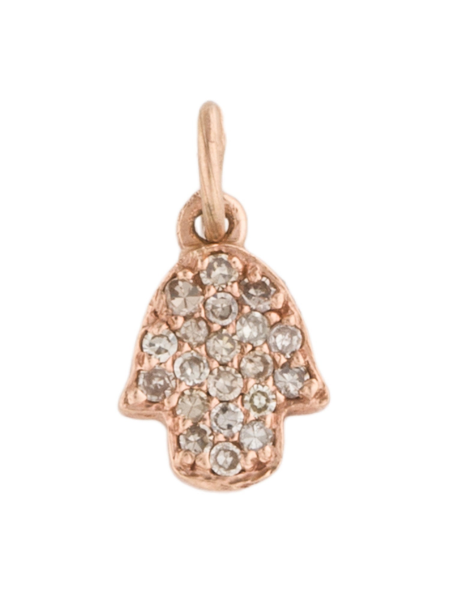 Charm 14K Diamond Hamsa