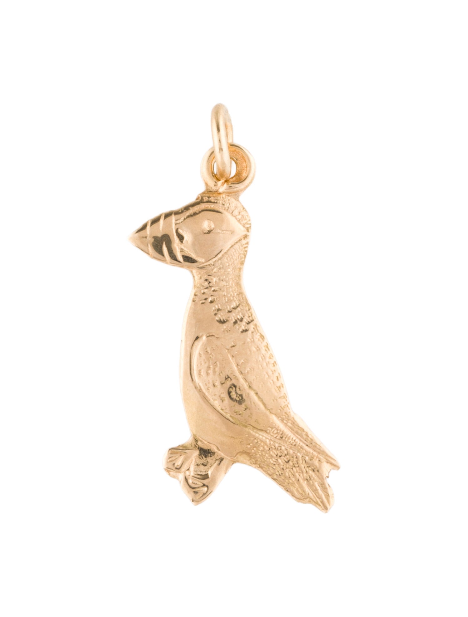 Charm 14K Puffin Bird