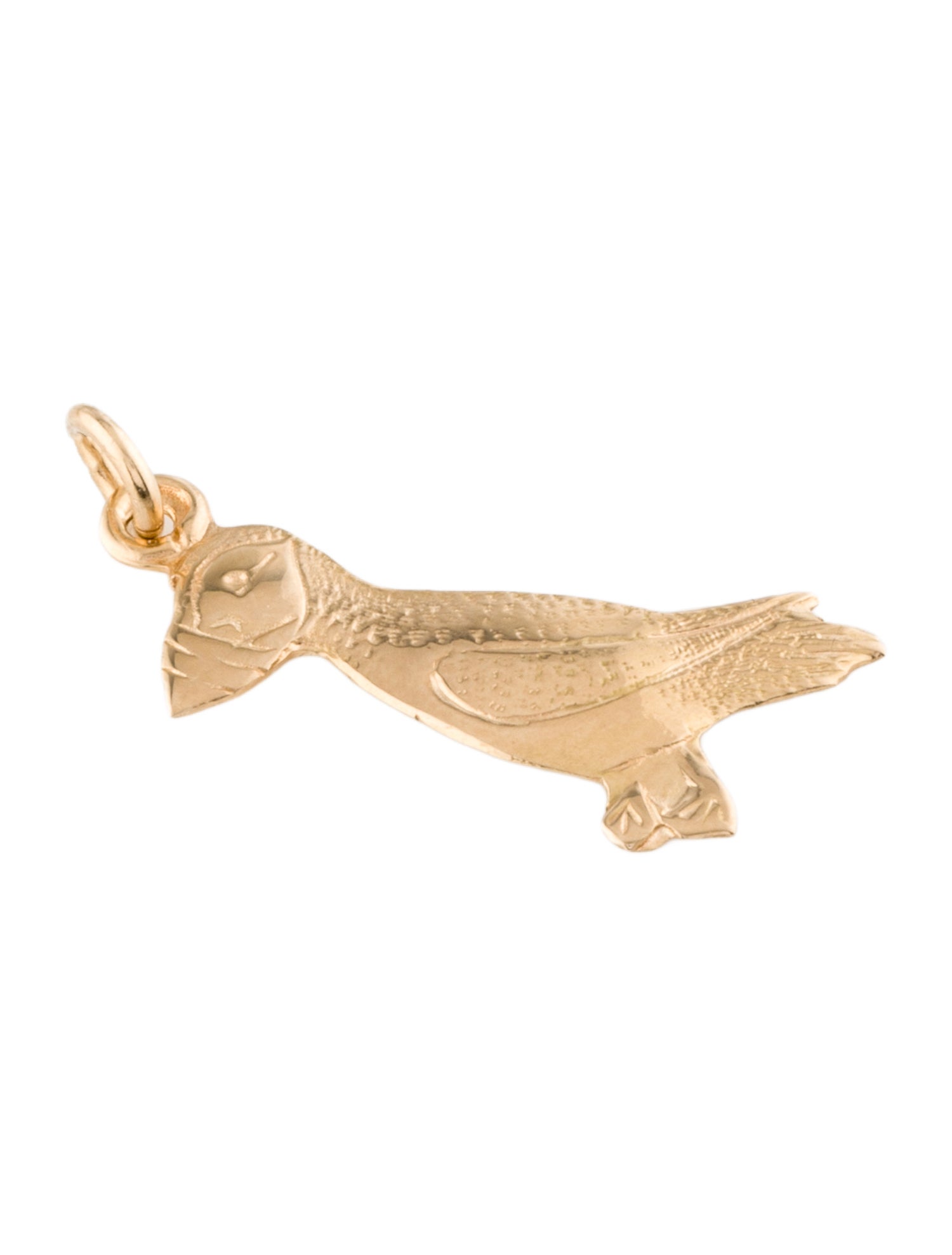 Charm 14K Puffin Bird