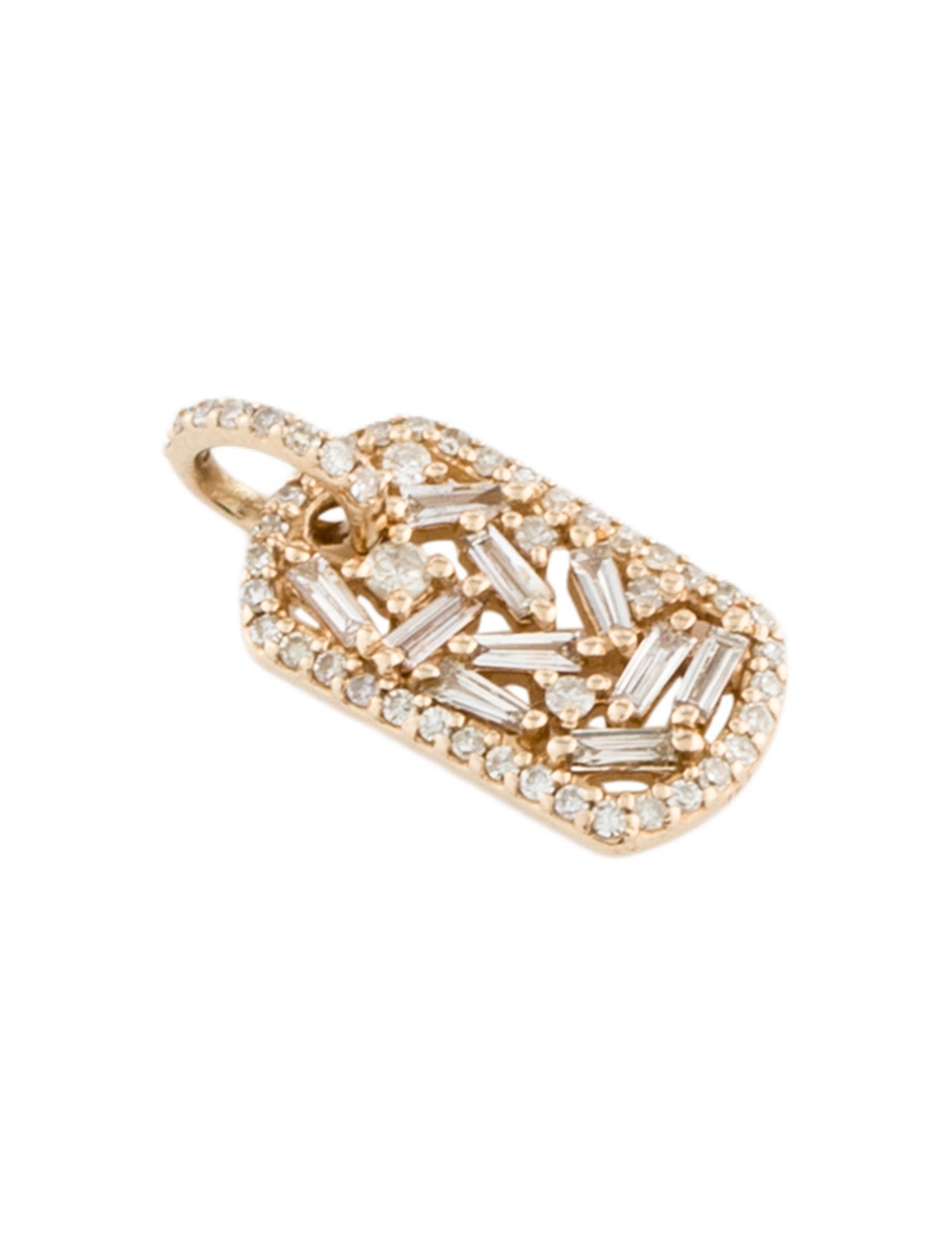 Charm 14K Diamond Pendant