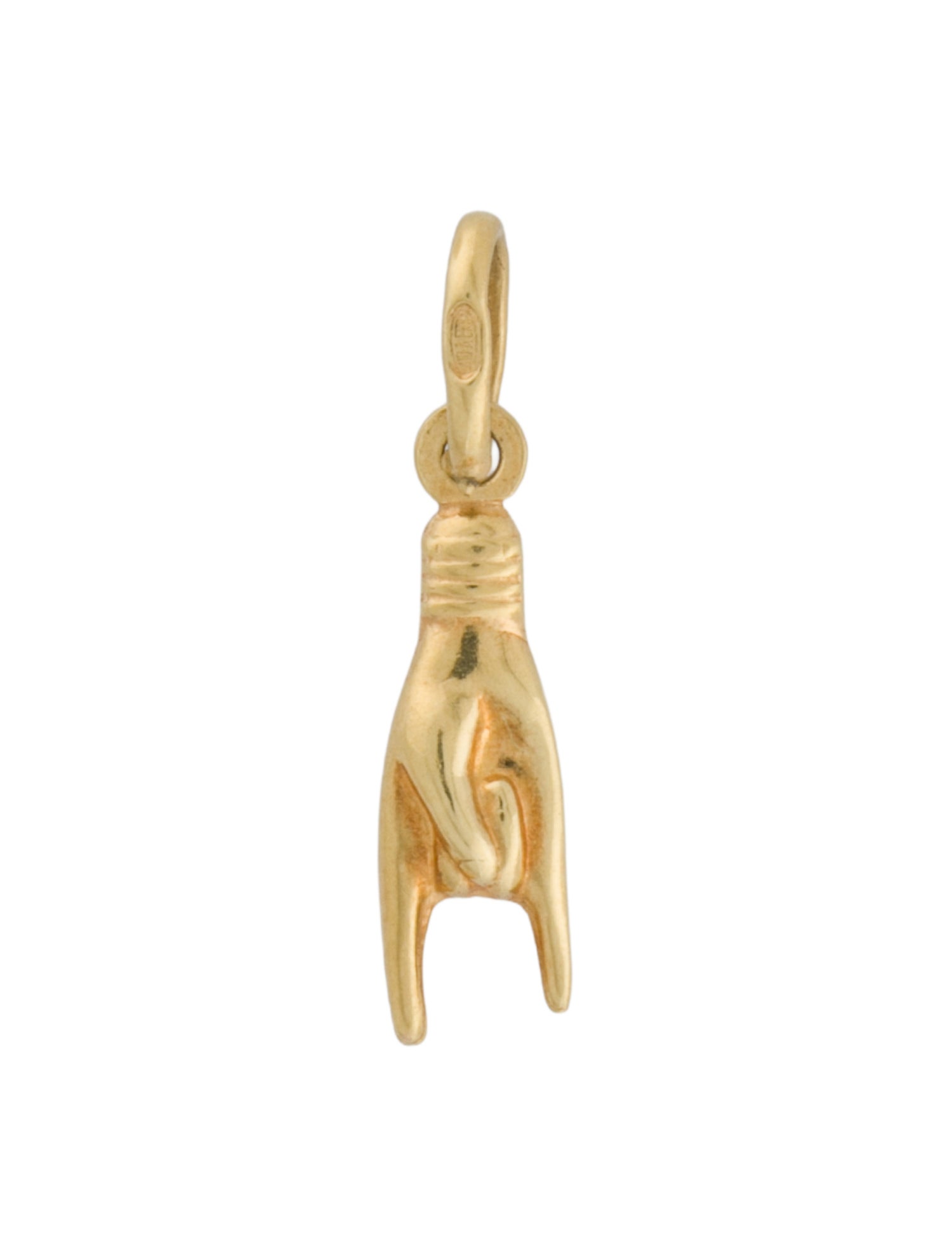 Charm 18K Mano Cornuta