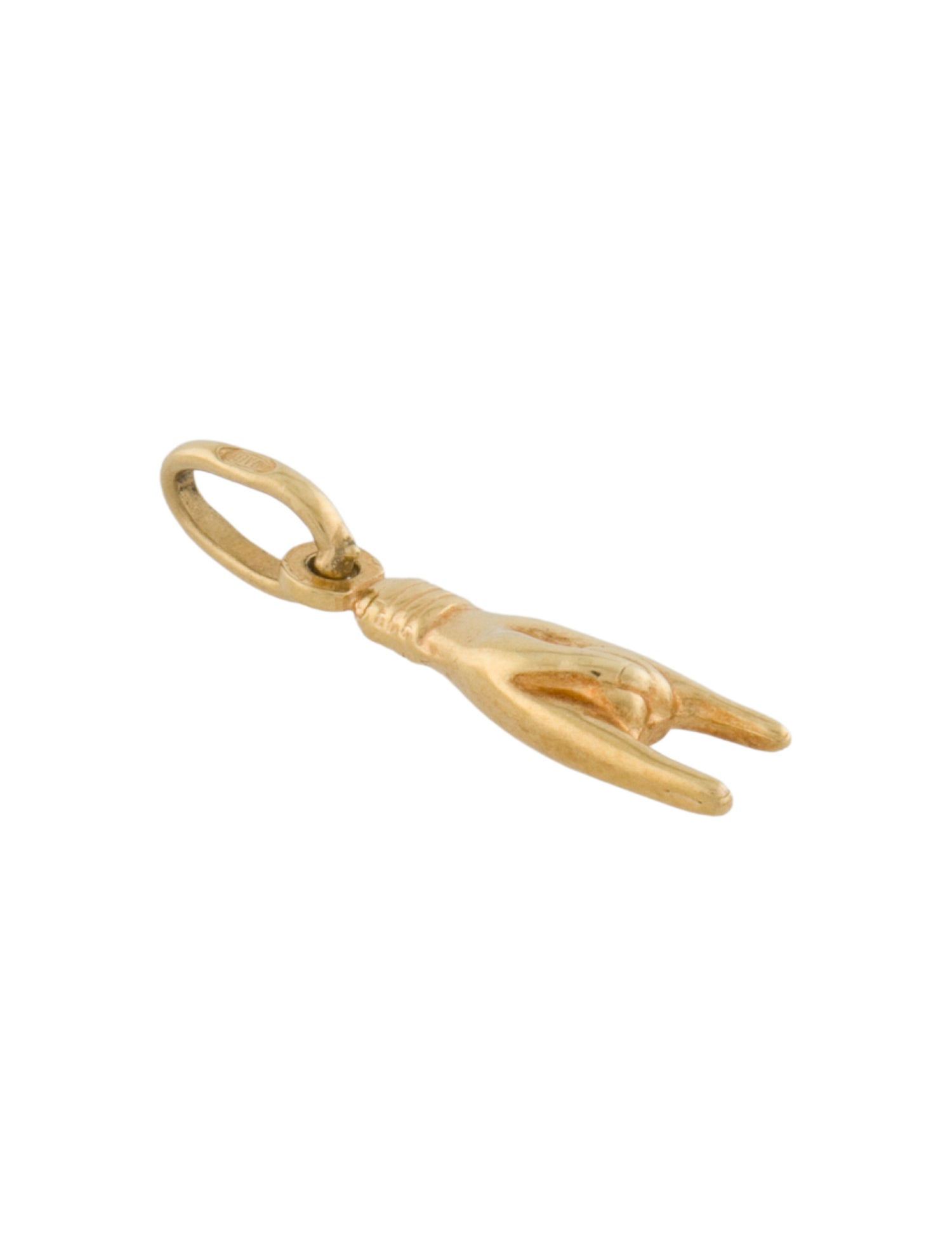 Charm 18K Mano Cornuta