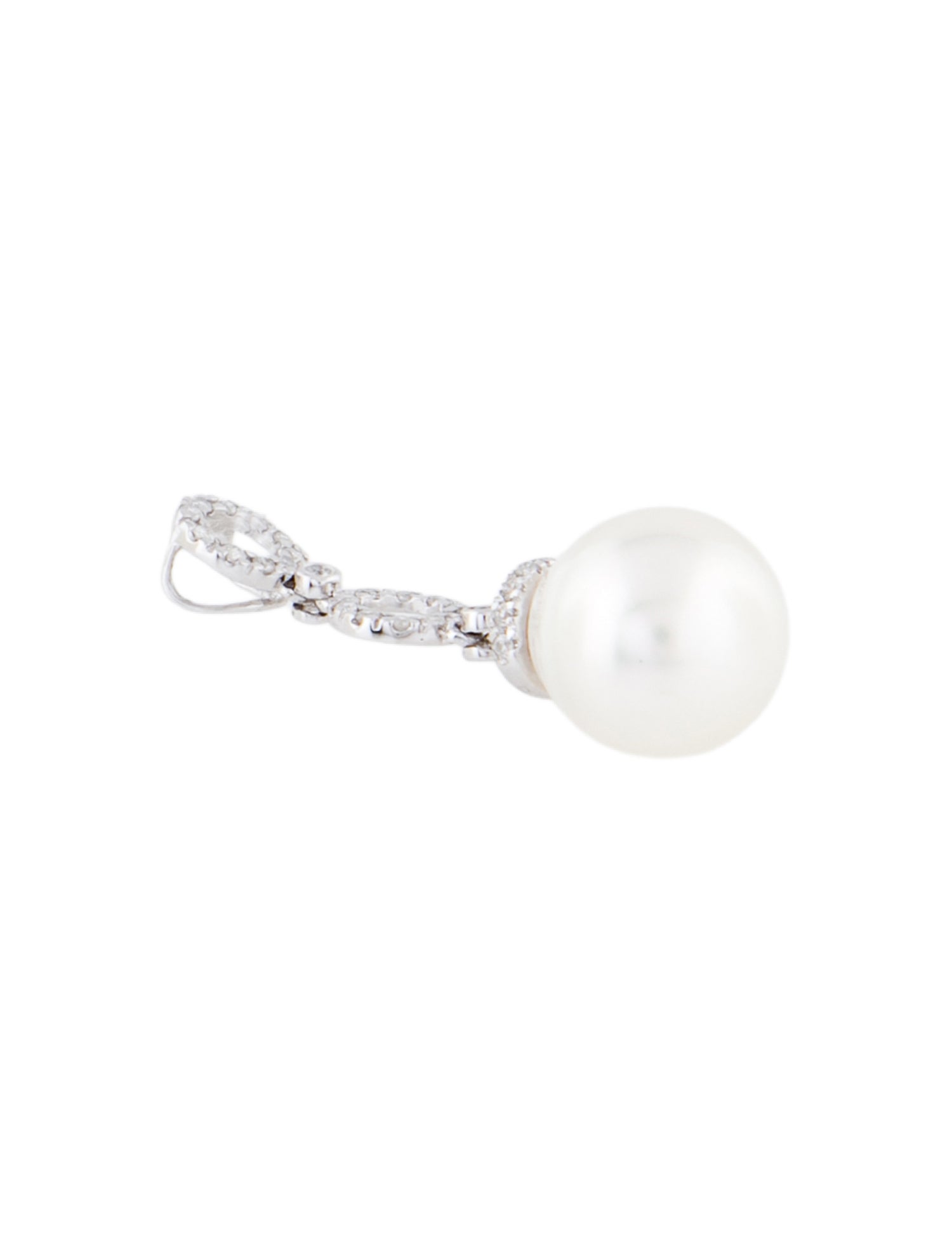 Charm 14K Pearl & Diamond Pendant