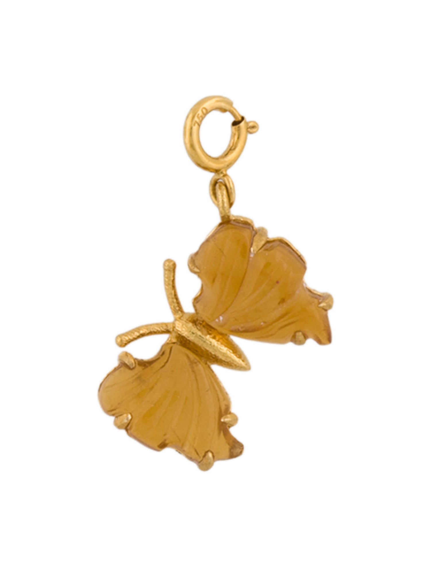 Charm 18K Tourmaline Butterfly