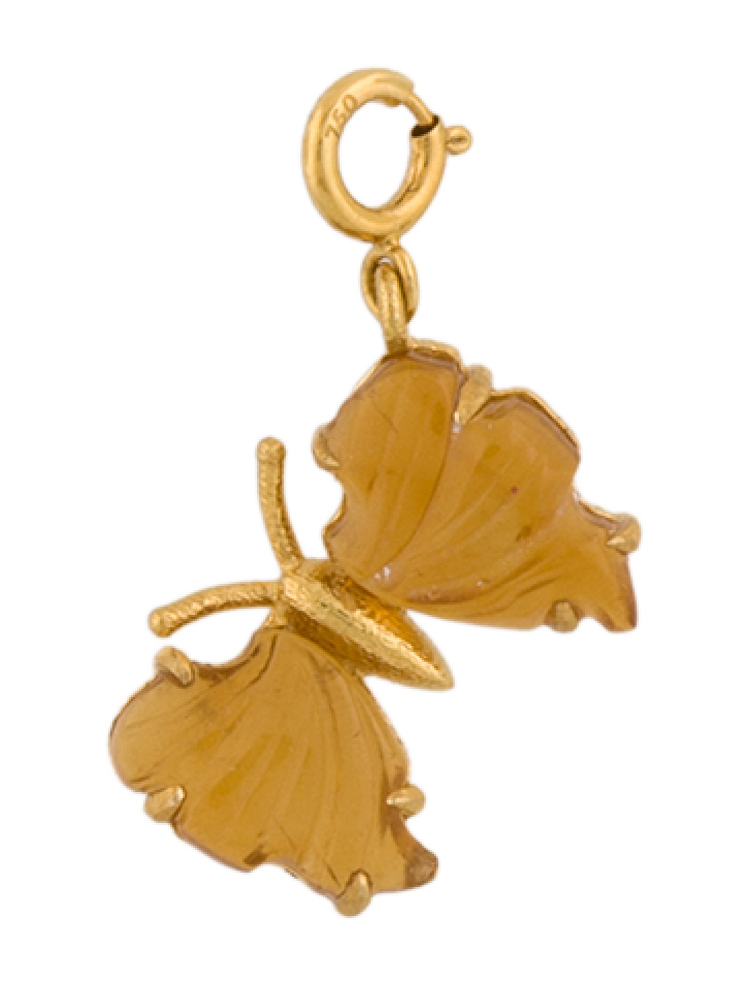 Charm 18K Tourmaline Butterfly