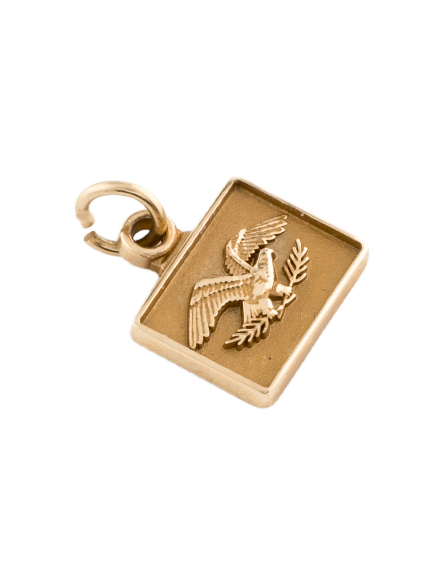 Charm 14K Eagle