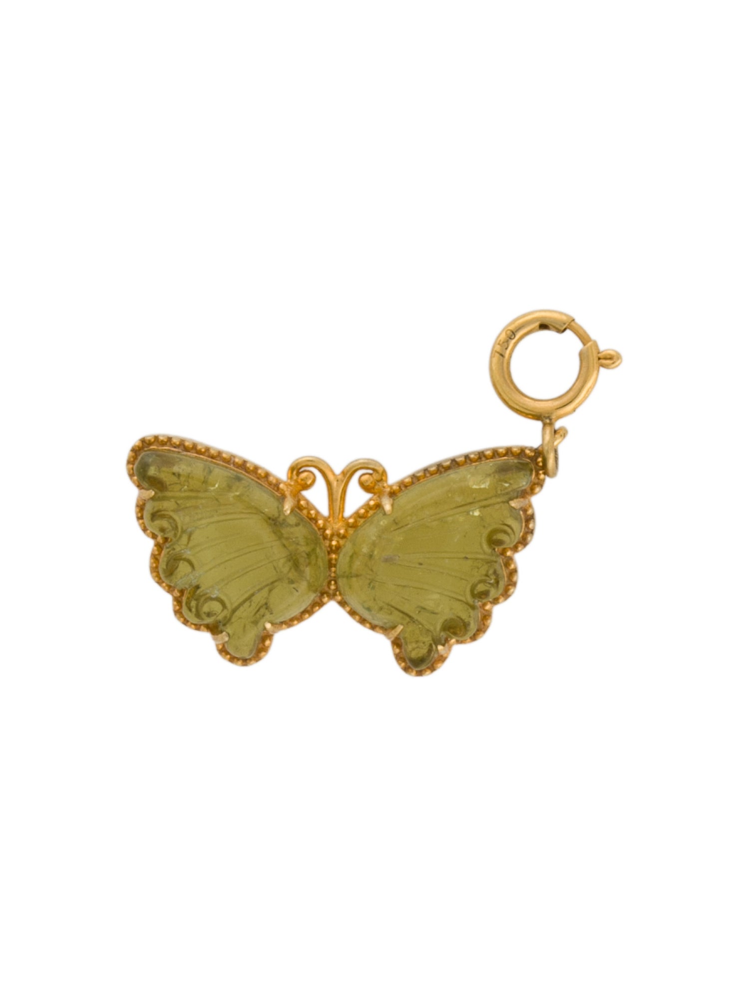 Charm 18K Tourmaline Butterfly