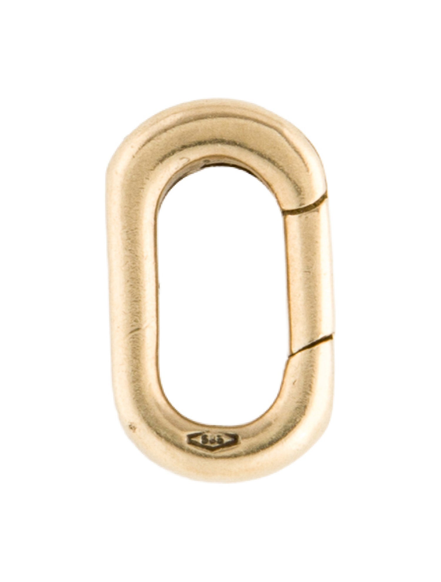 Charm 14K Oval Carabiner Charm