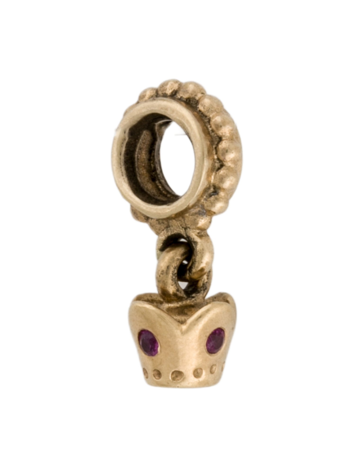 Charm 14K Ruby Crown