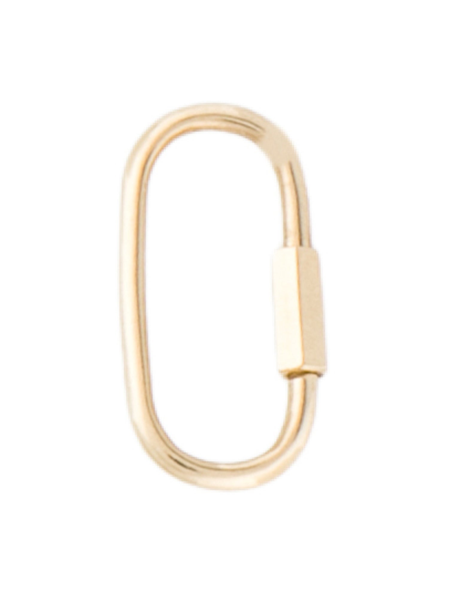 Charm 14K Oval Carabiner Clasp