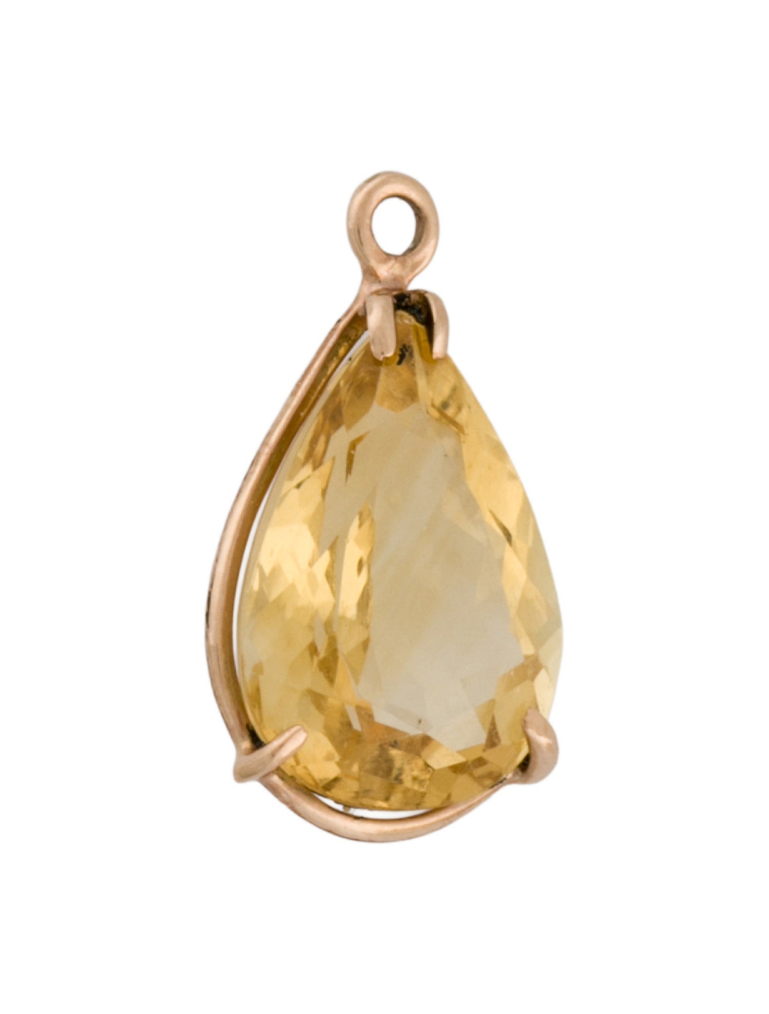 Charm 14K Citrine