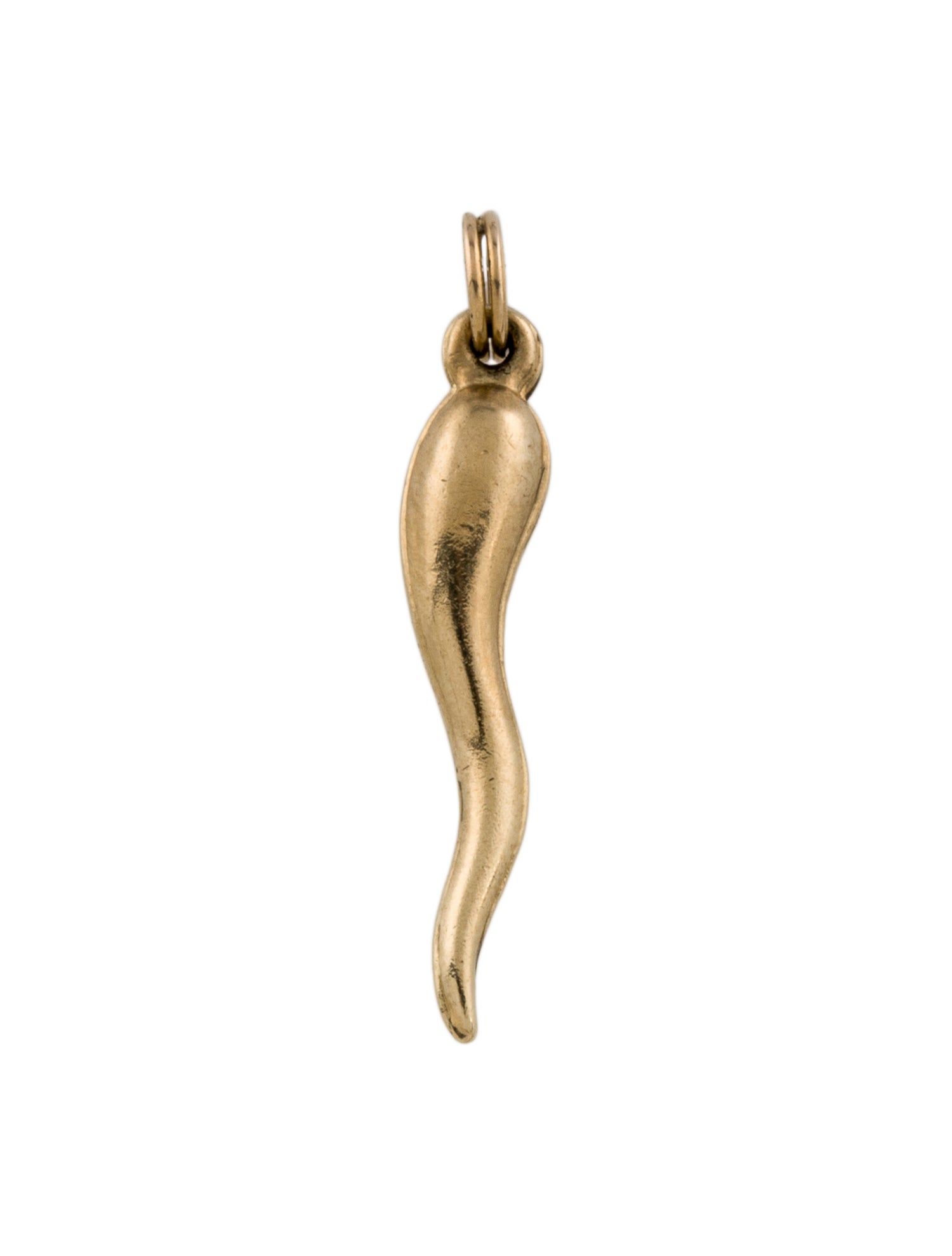 Charm 14K Italian Horn