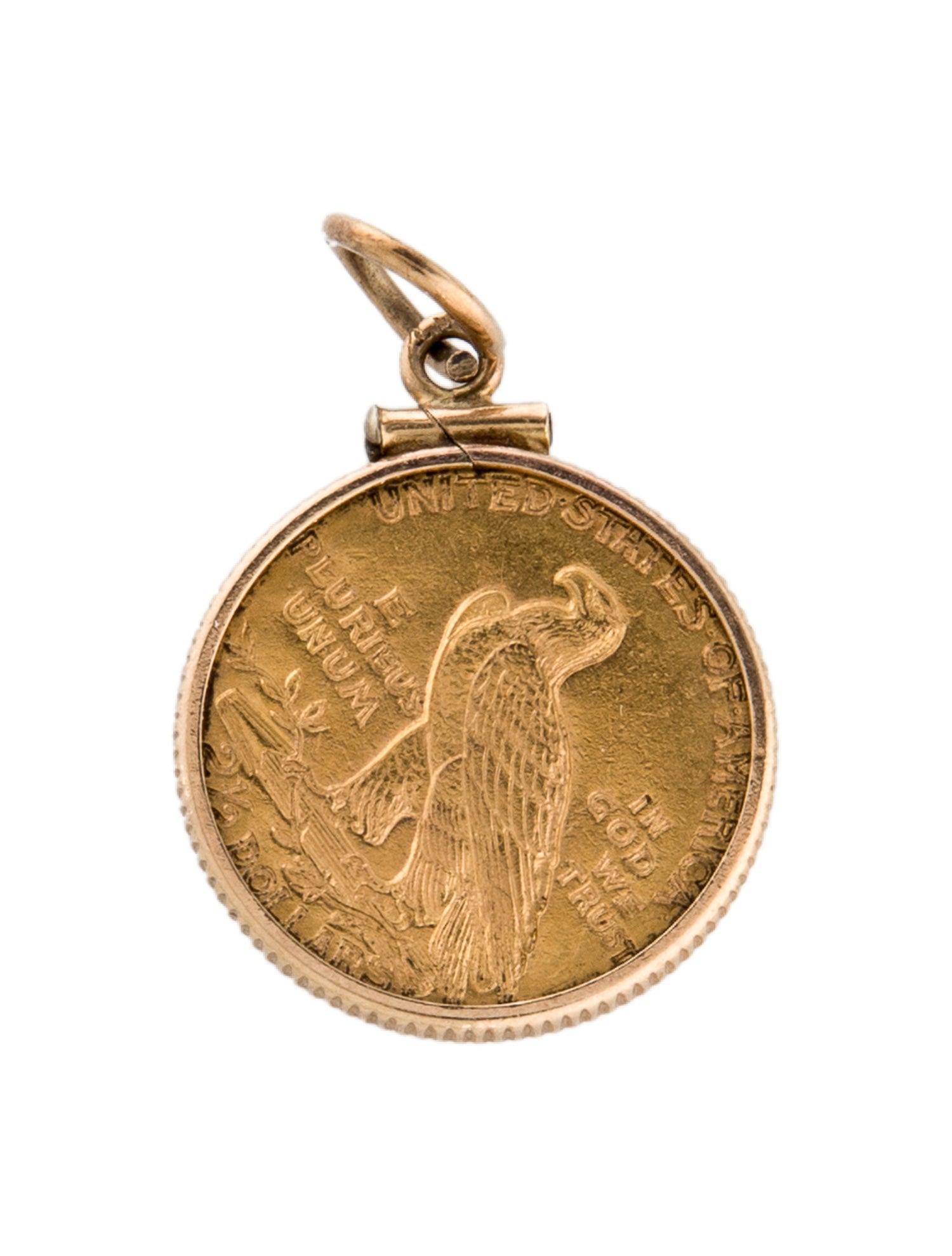 Charm Vintage 20K Coin Pendant