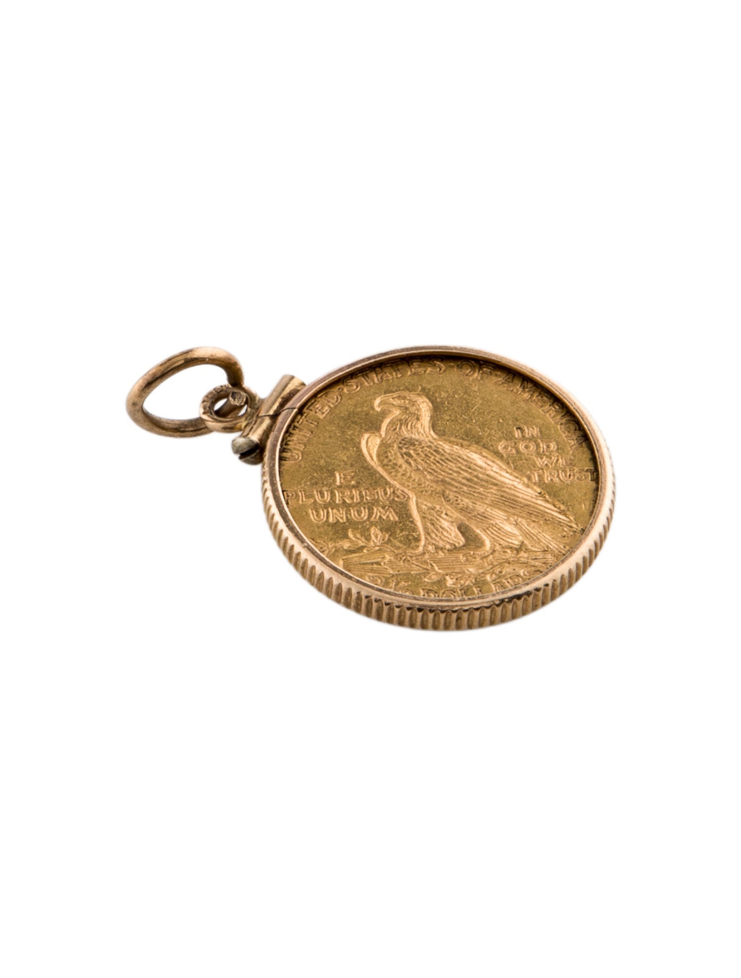 Charm Vintage 20K Coin Pendant