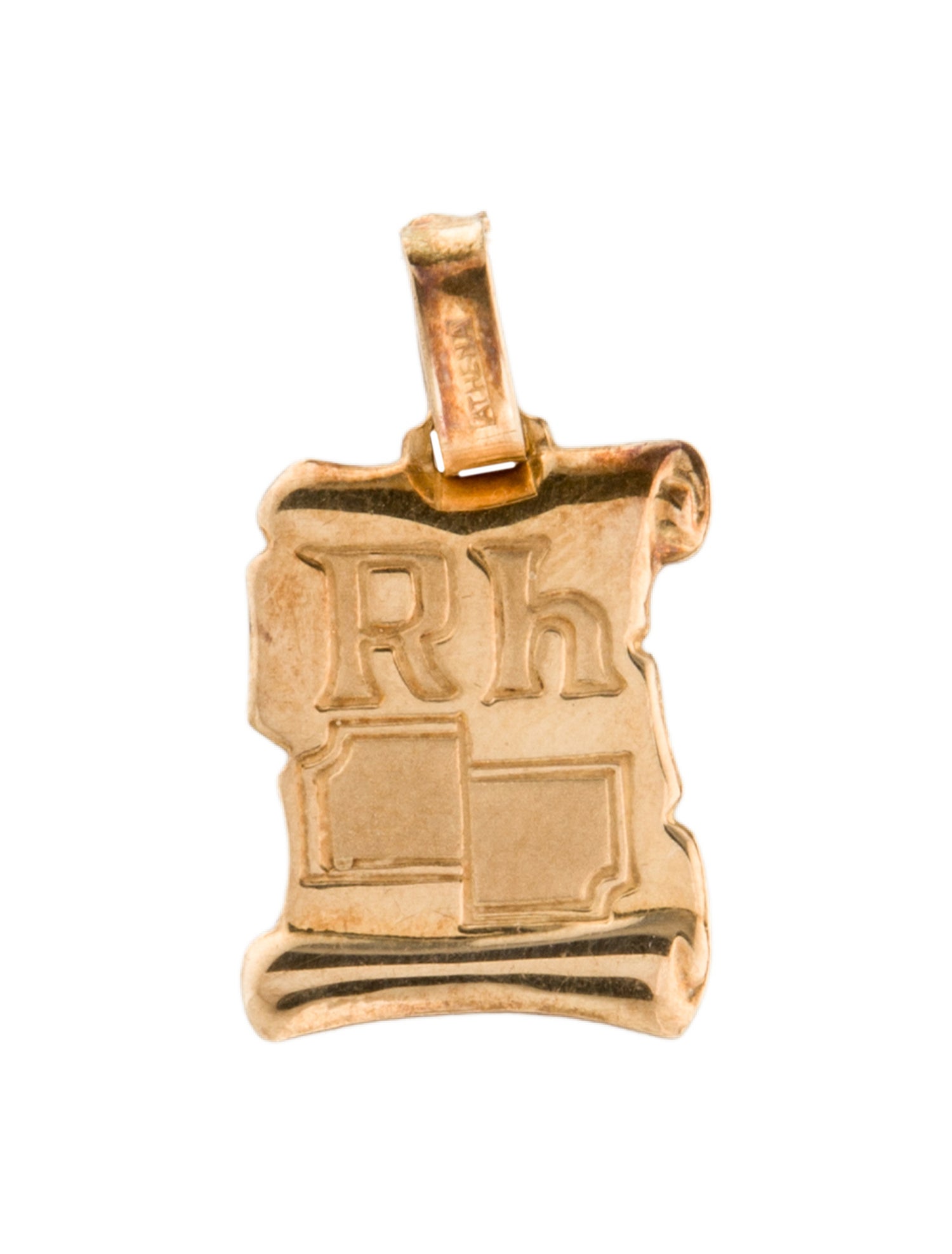 Charm 18K R H Scroll