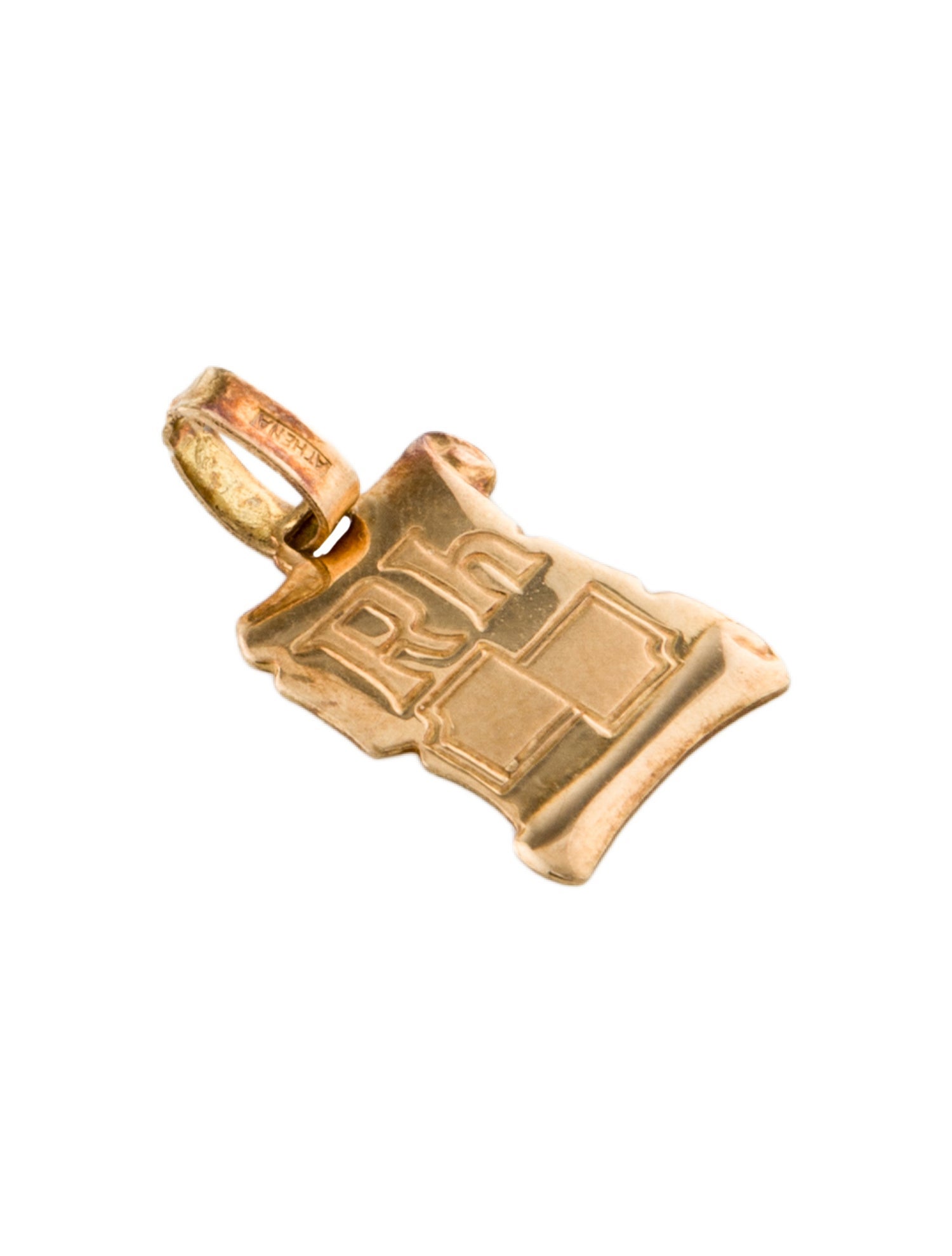 Charm 18K R H Scroll