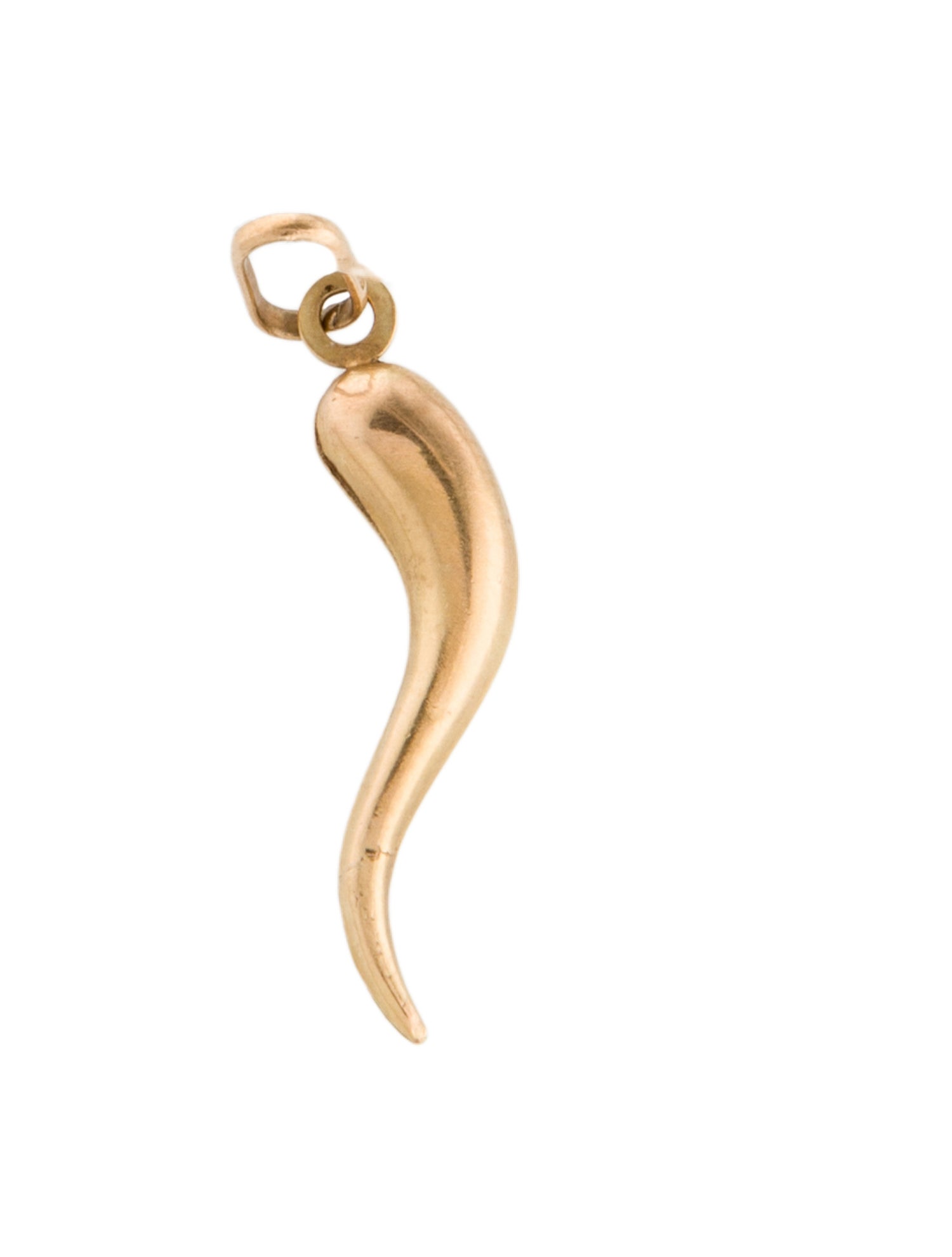 Charm 14K Italian Horn