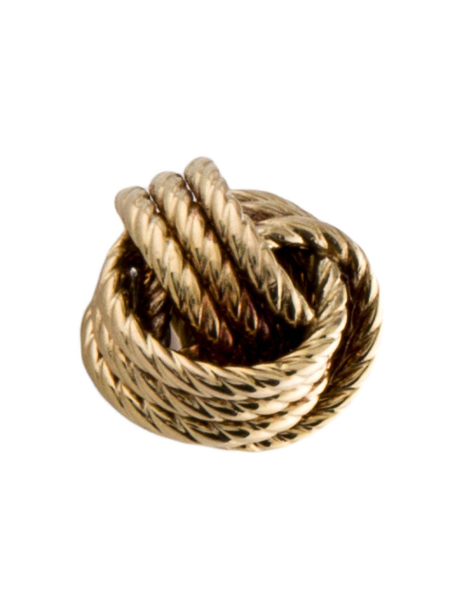 Charm 14K Textured Knot Charm