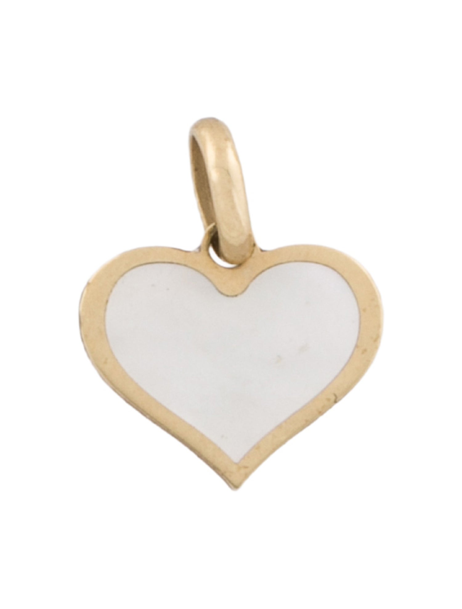 Charm 14K Mother of Pearl Heart