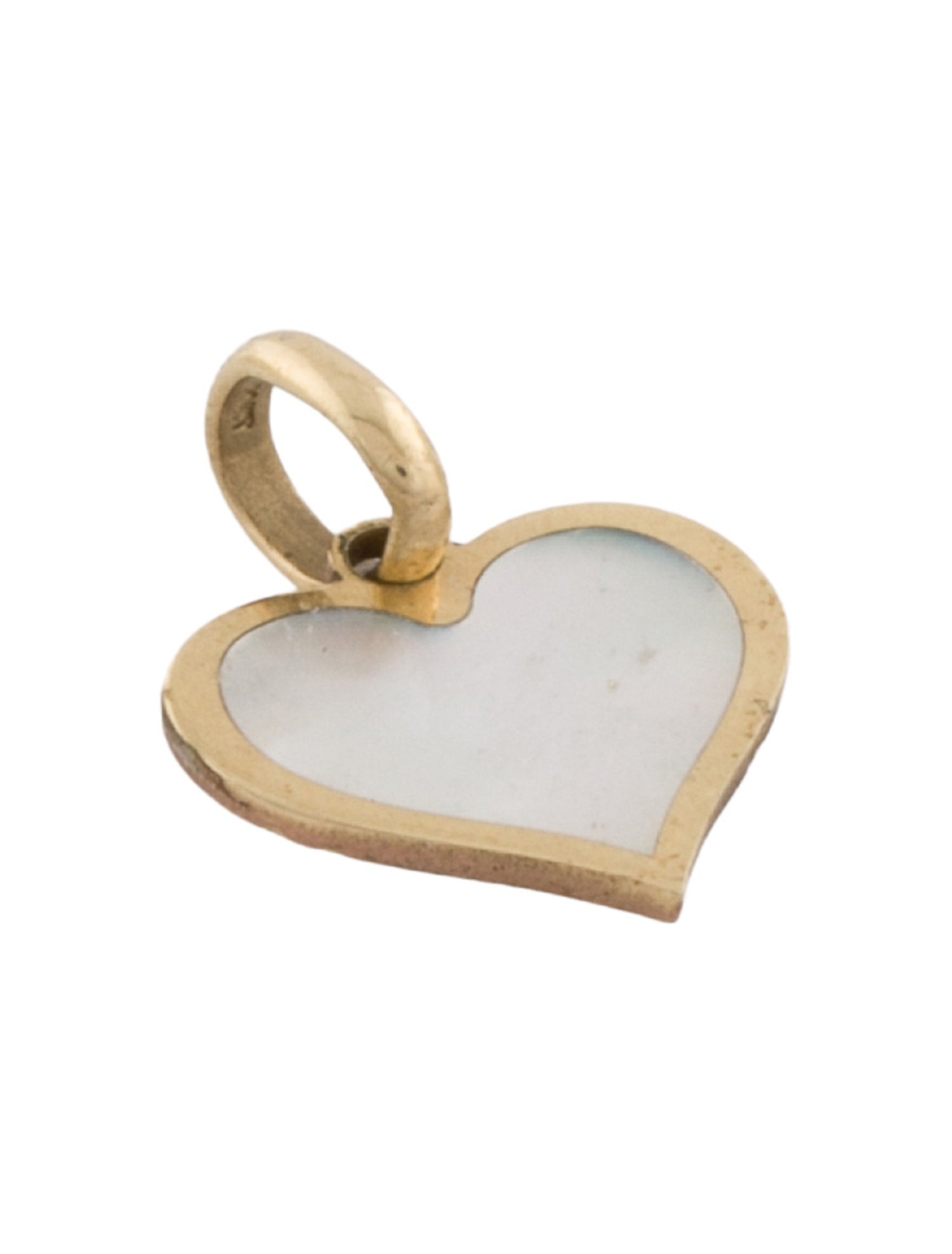 Charm 14K Mother of Pearl Heart