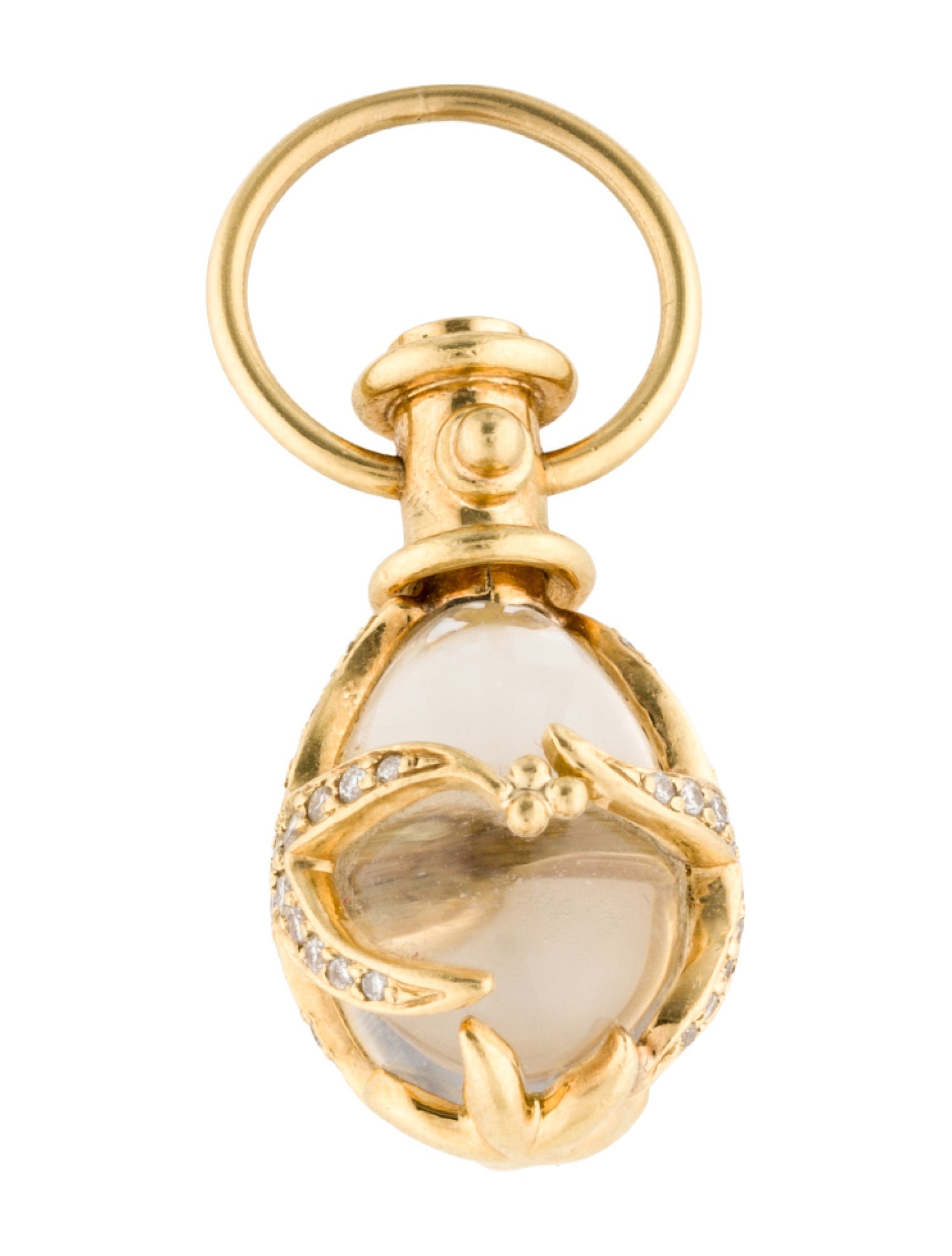 Temple St. Clair 18K Quartz & Diamond Diamond Small Sea Star Amulet Pendant