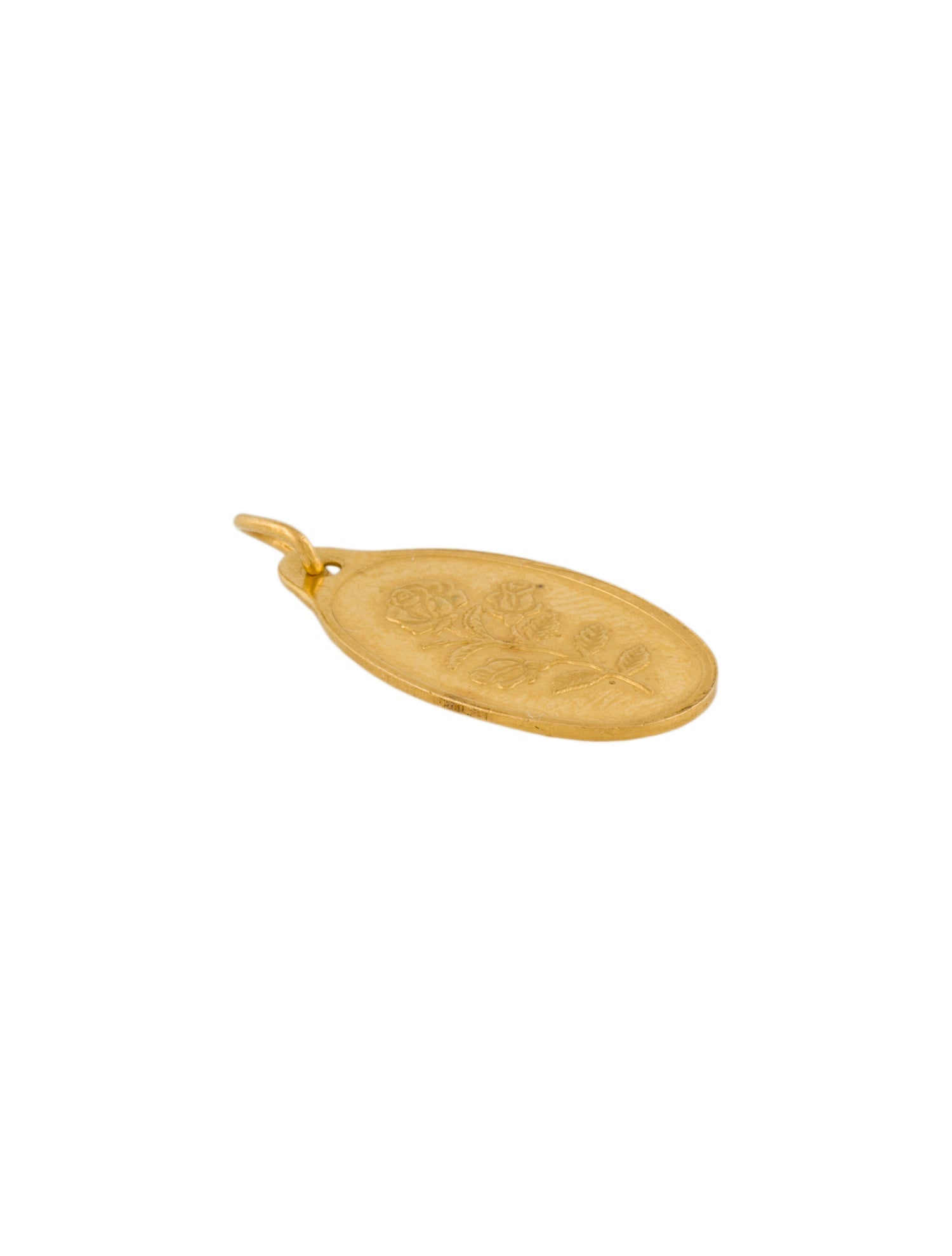 Charm 24K Bullion Flower Pendant