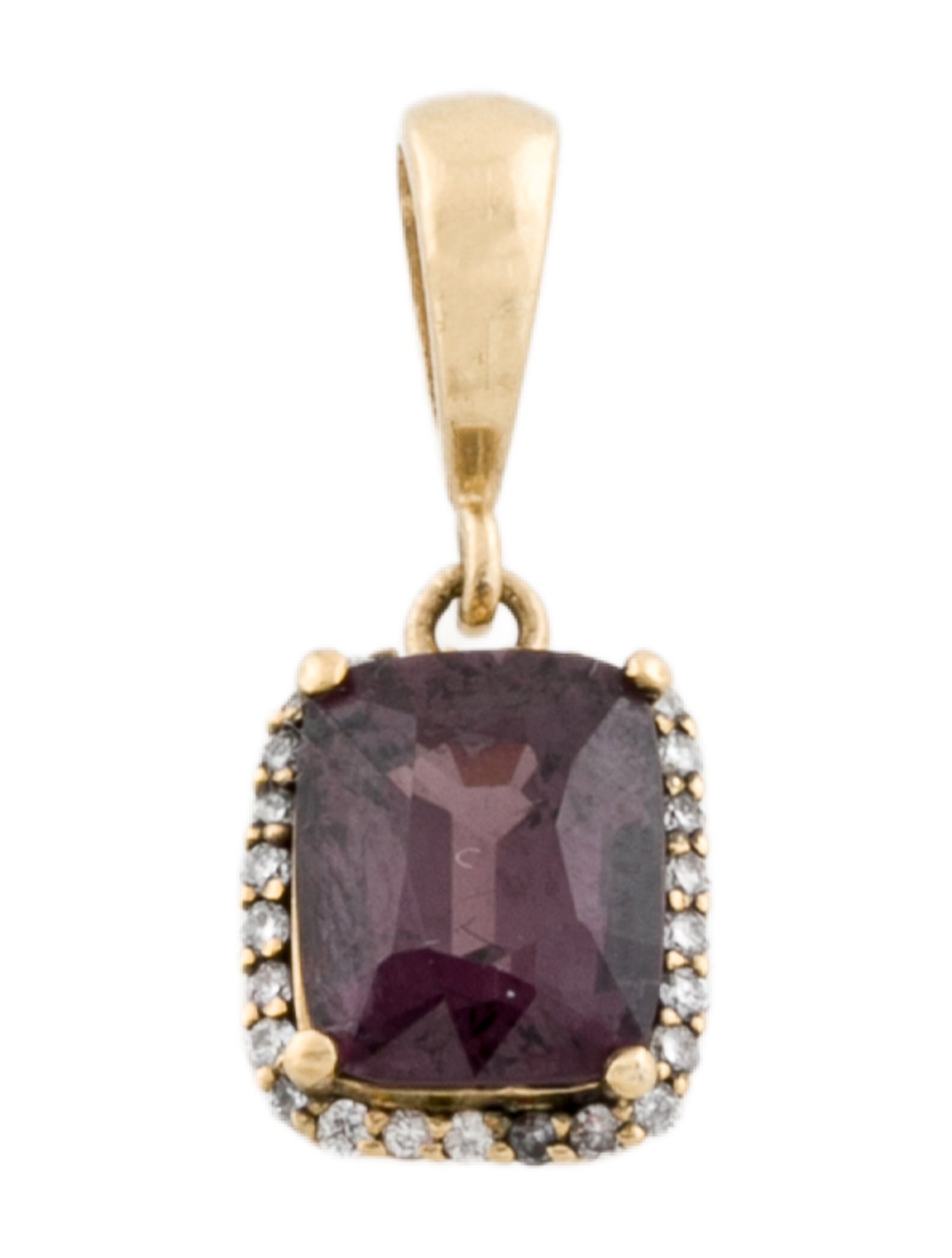 Charm 18K 2.53ct Spinel & Diamond Pendant