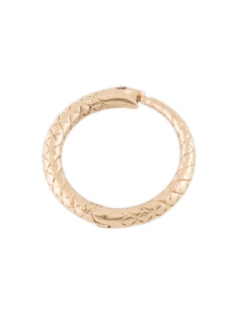 Charm 14K Ruby Snake Enhancer Charm