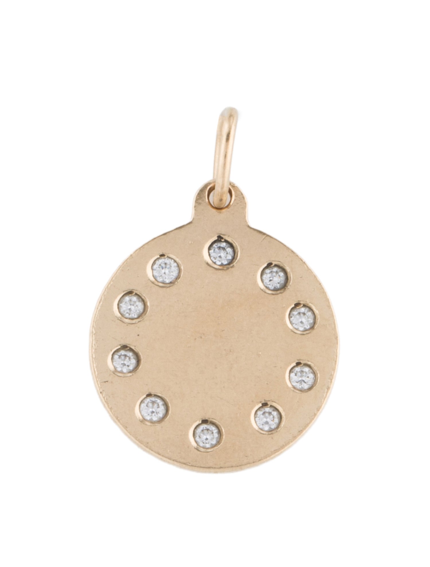 Charm 14K Diamond Pendant