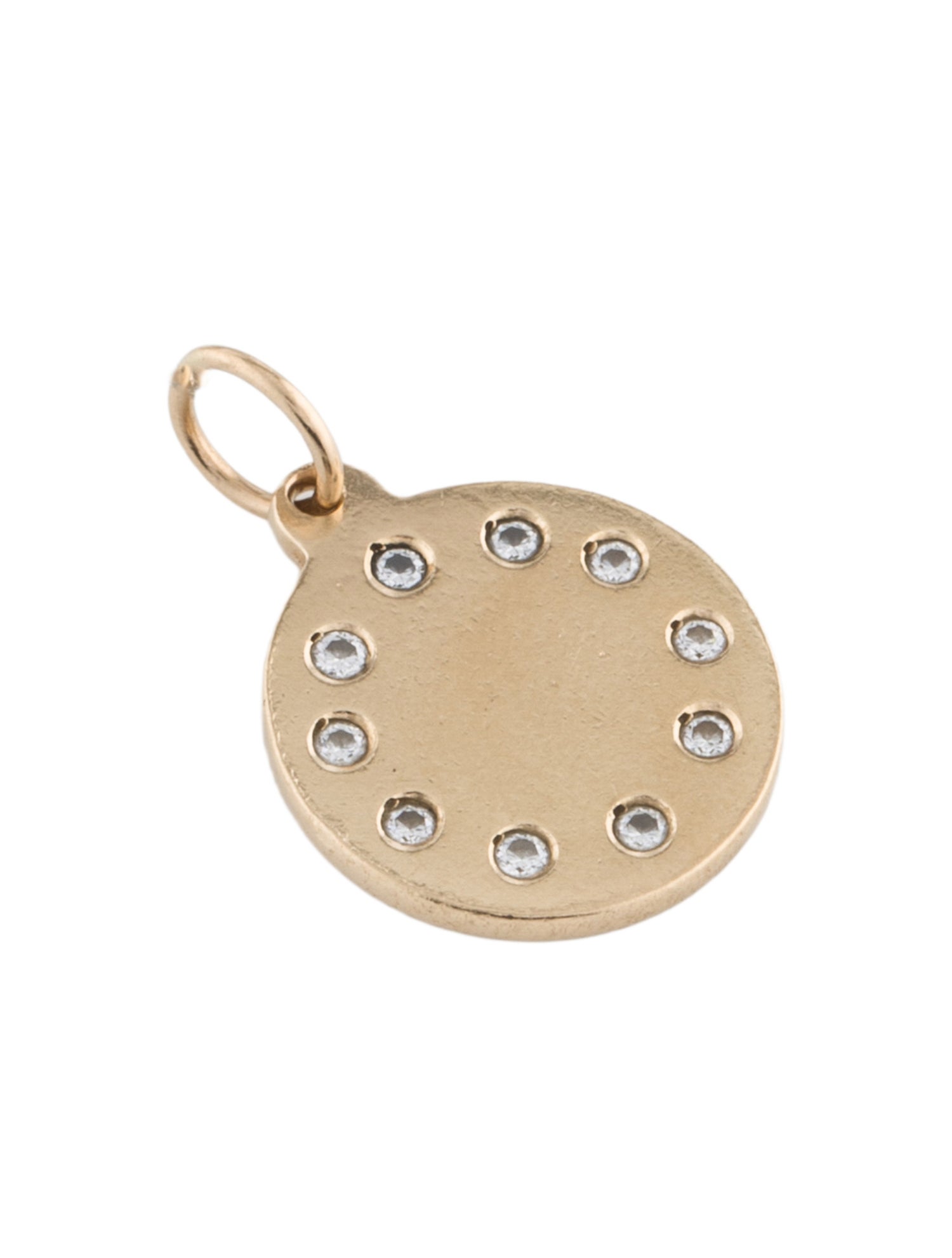 Charm 14K Diamond Pendant