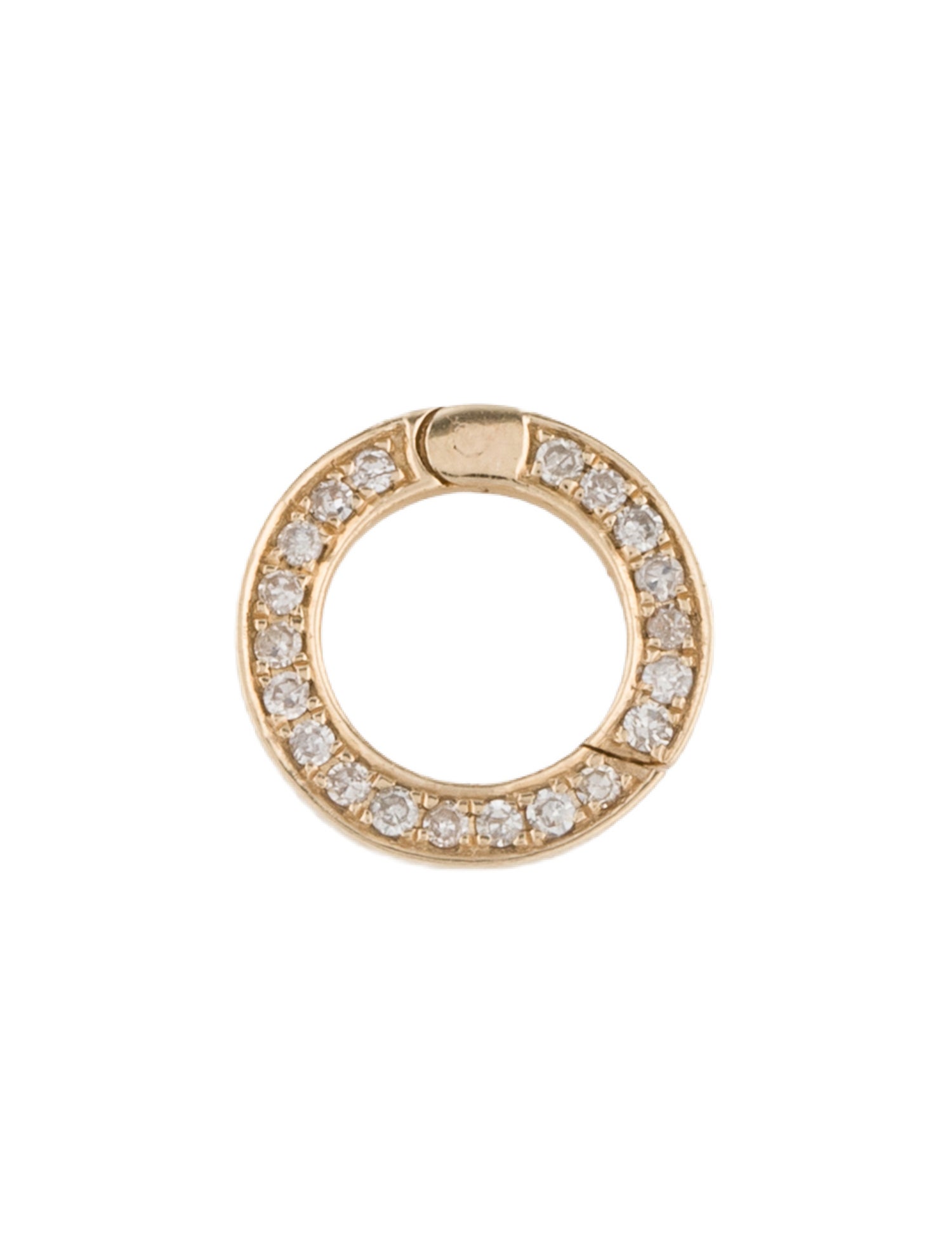 Charm 14K Diamond Circle