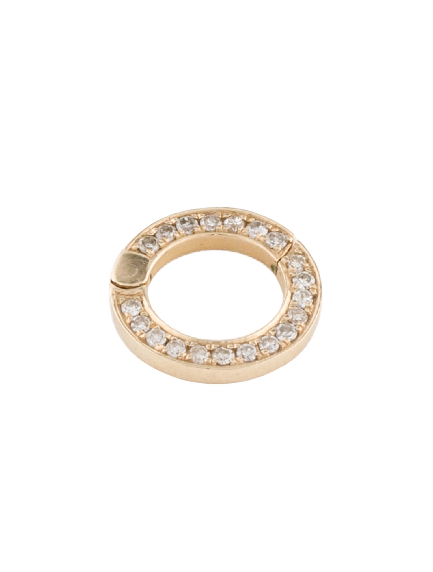 Charm 14K Diamond Circle