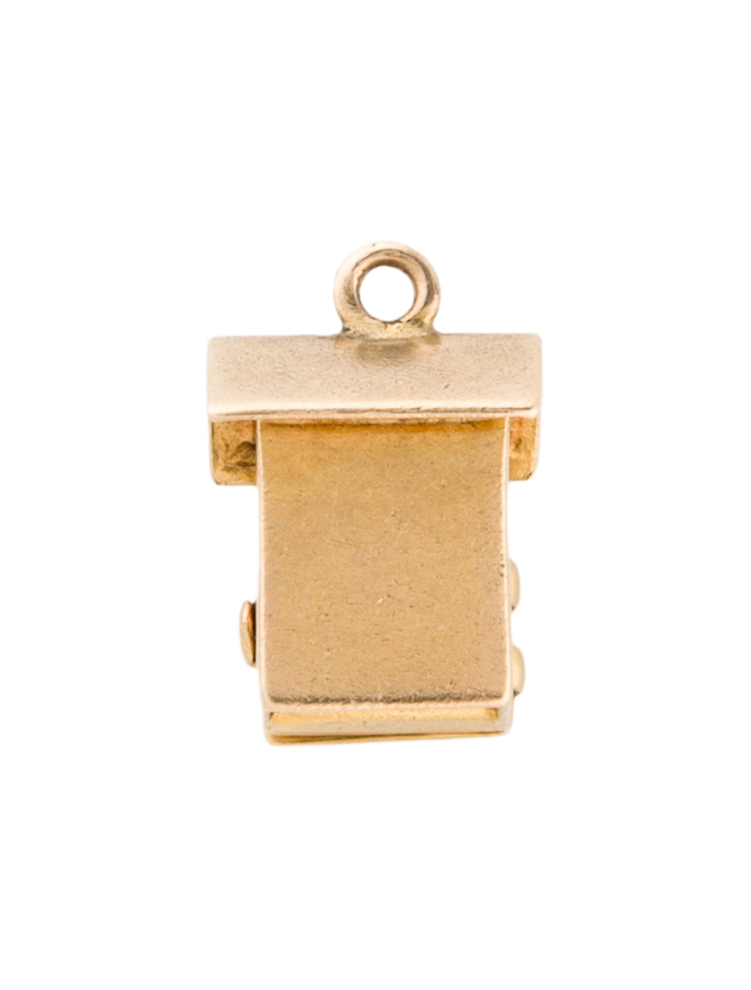 Charm Vintage 14K Outhouse