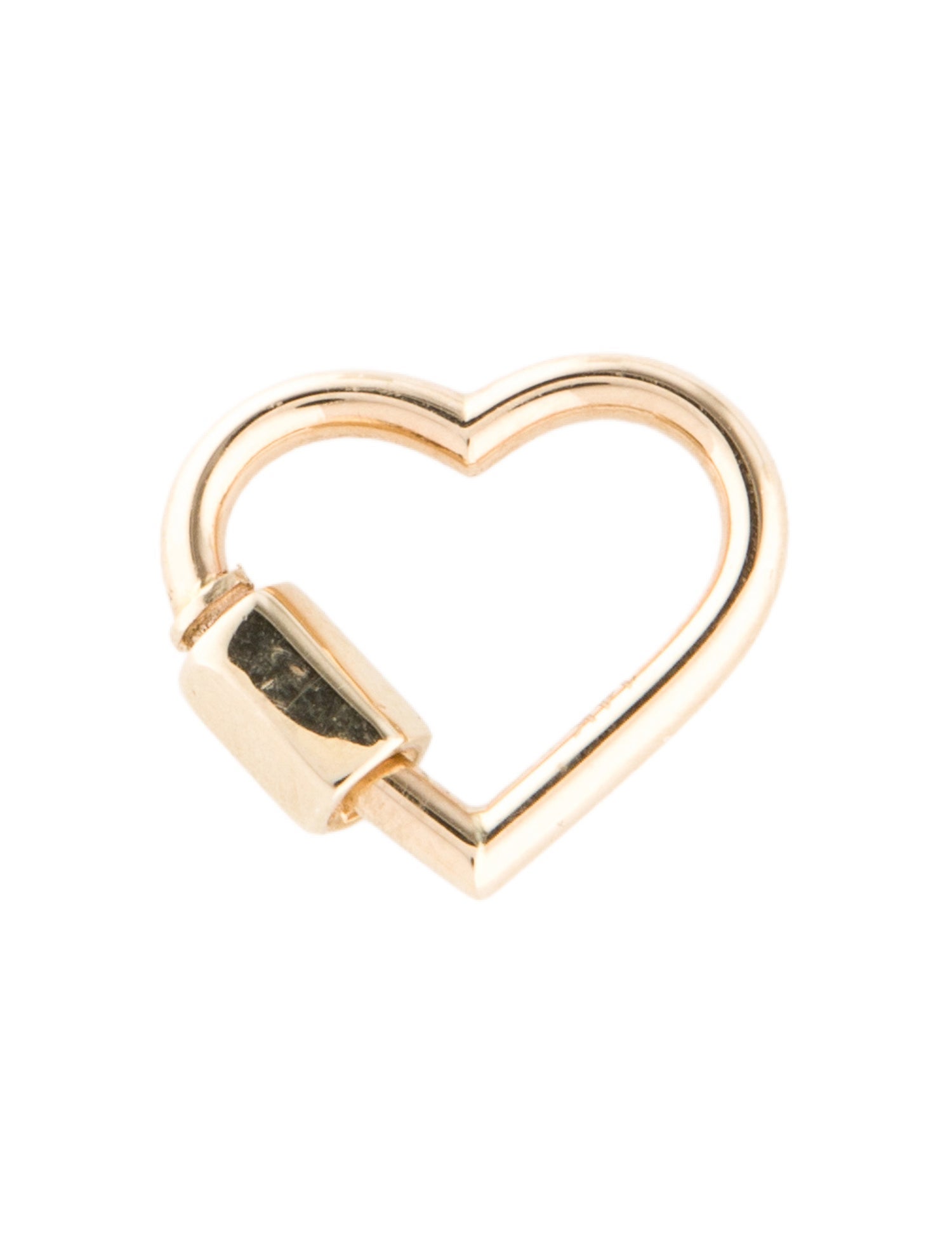 Charm 14K Heart Carabiner