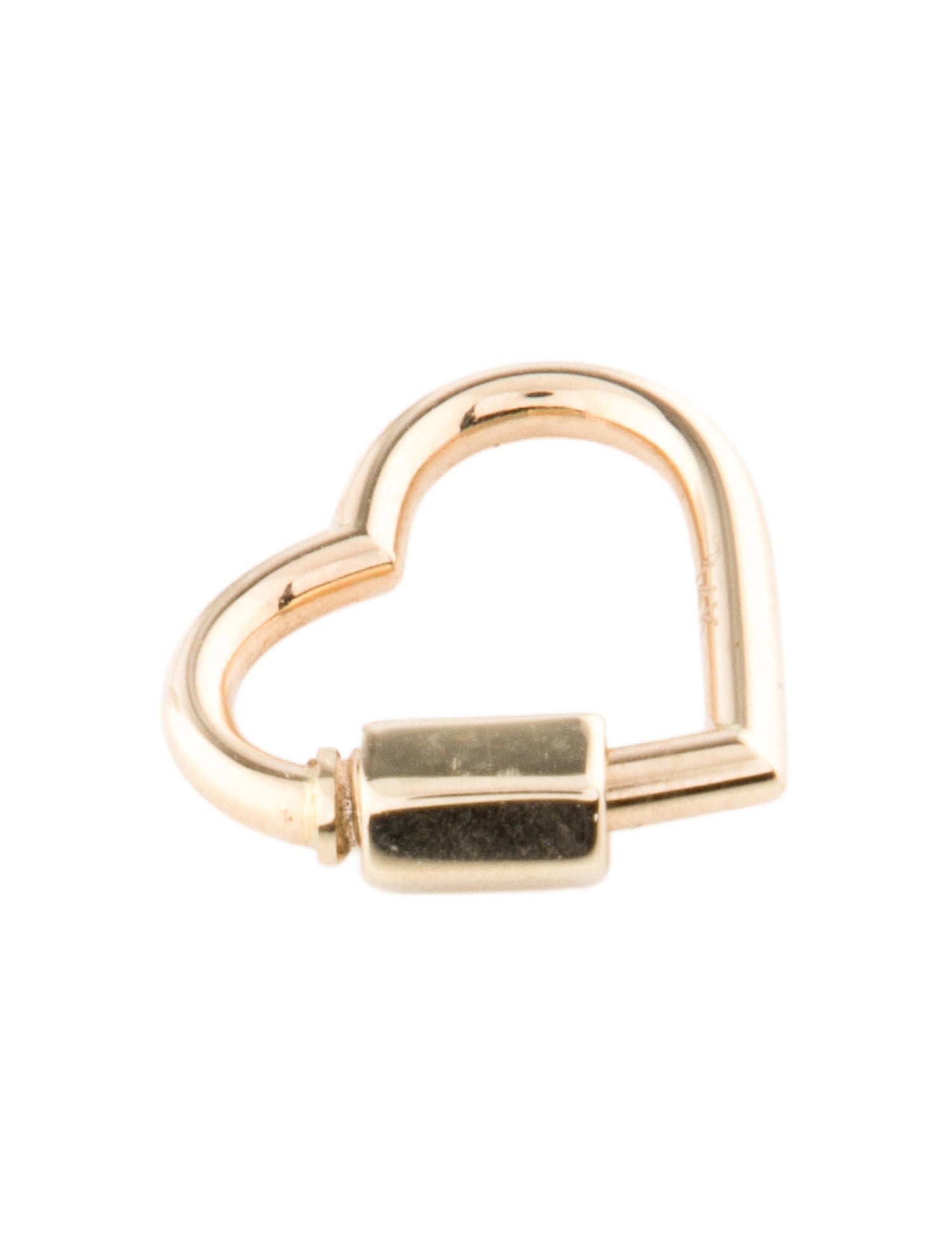 Charm 14K Heart Carabiner