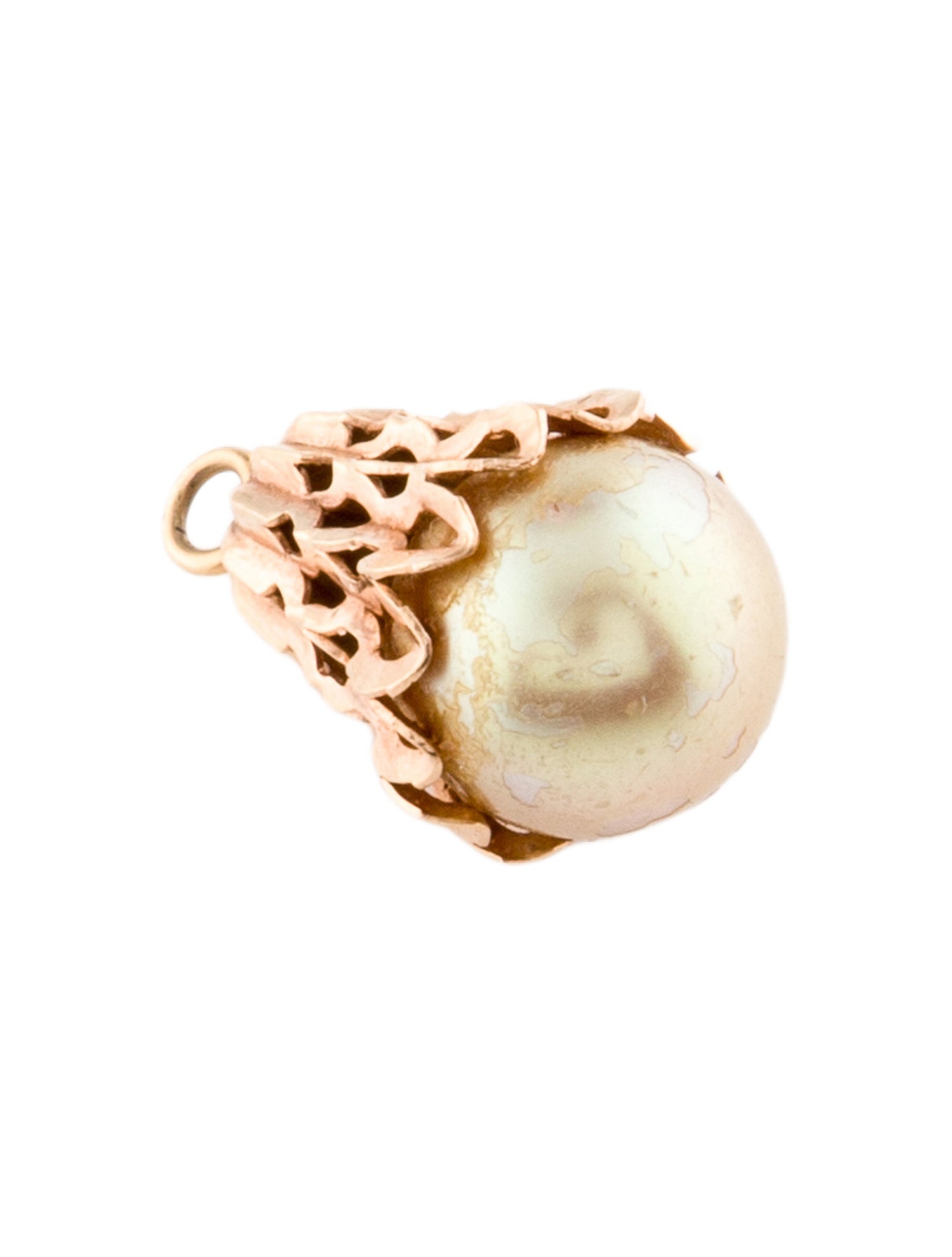 Charm 18K Faux Pearl