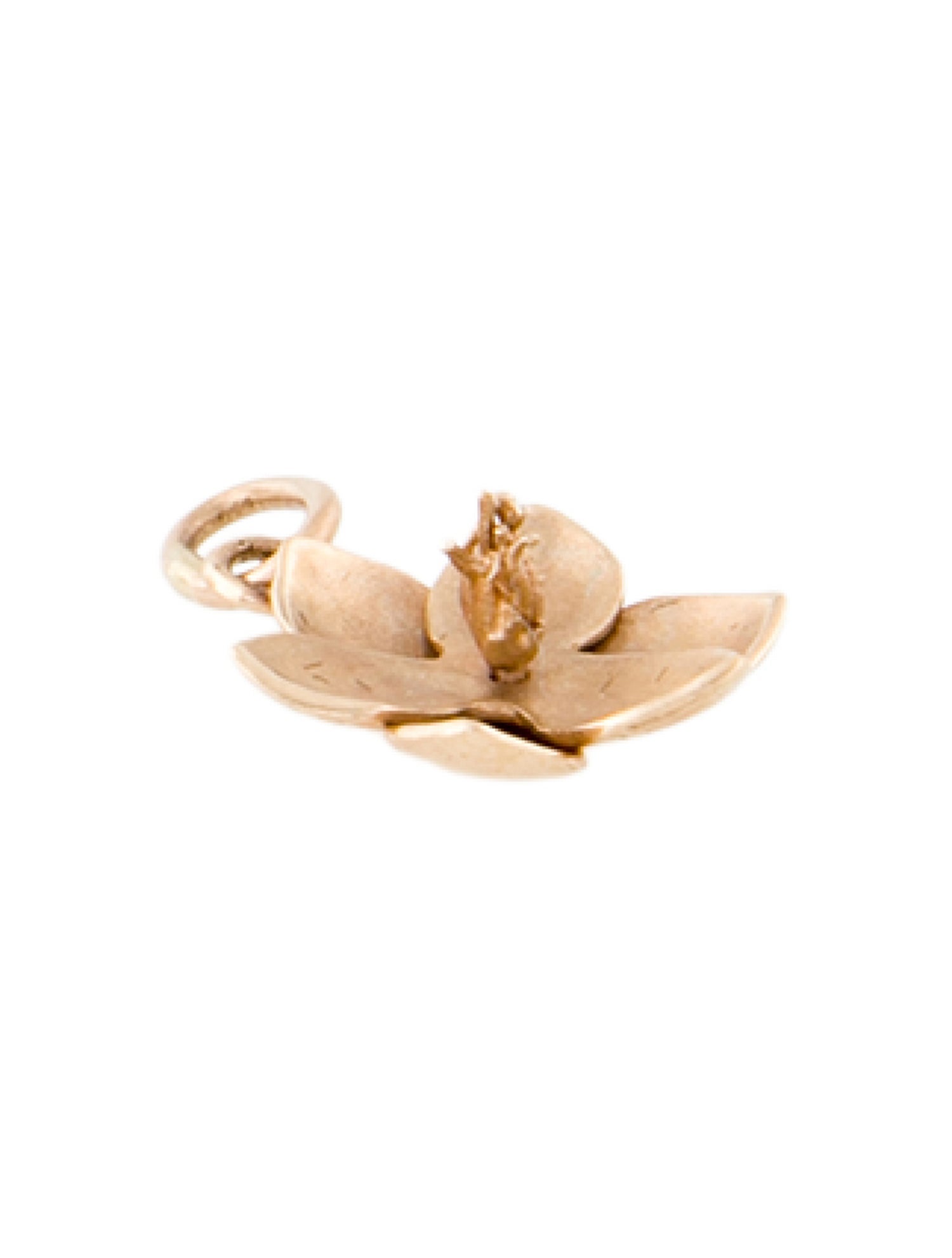Charm 14K Flower Pendant