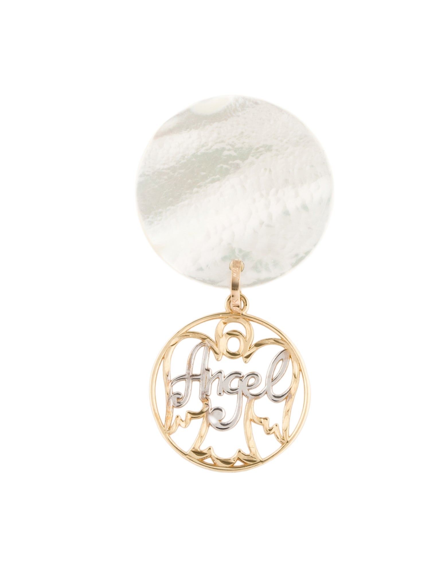 Charm 10K Shell 'Angel'