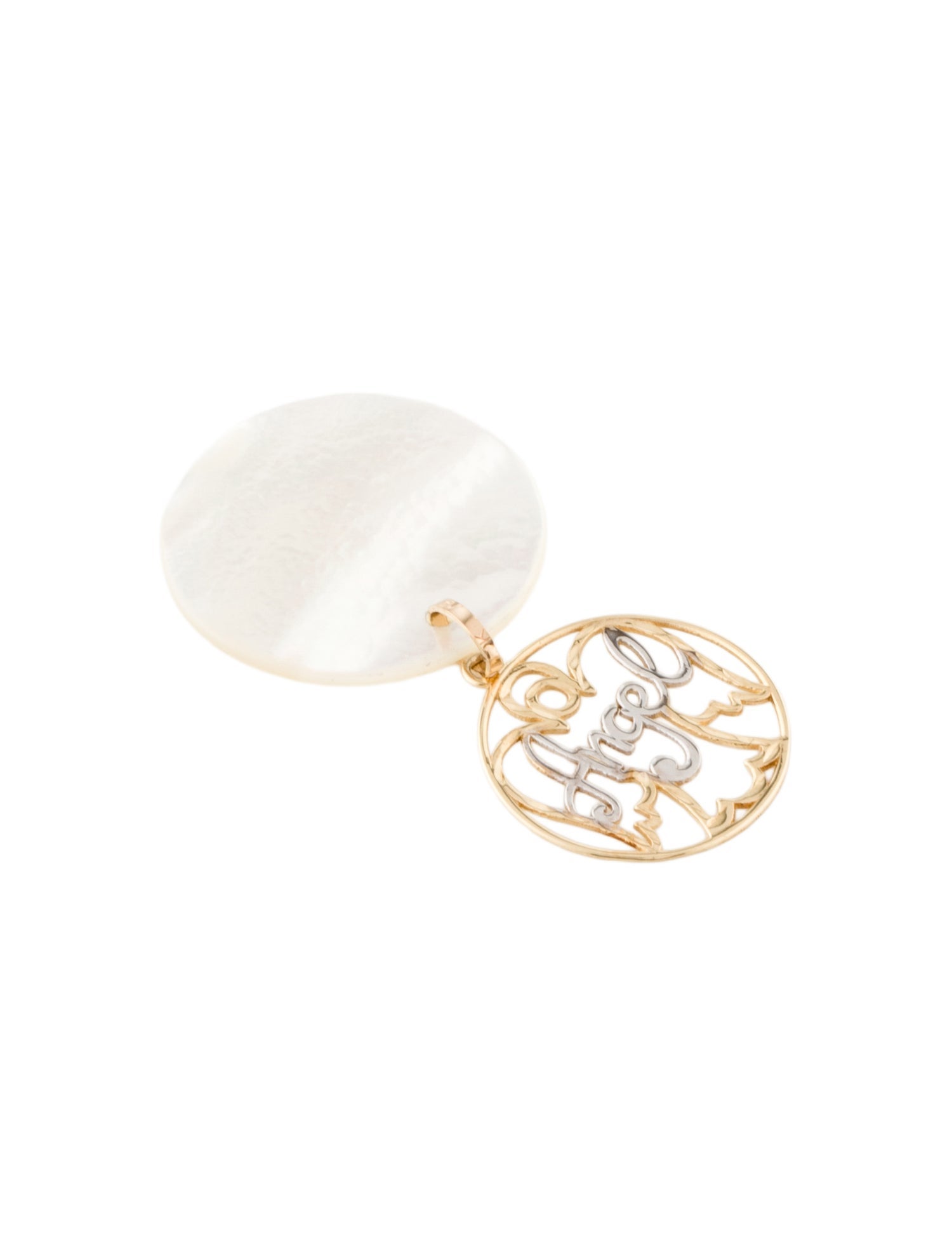 Charm 10K Shell 'Angel'