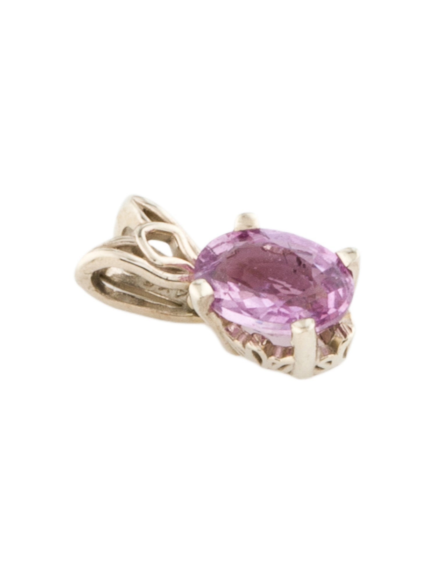 Charm 14K Pink Sapphire
