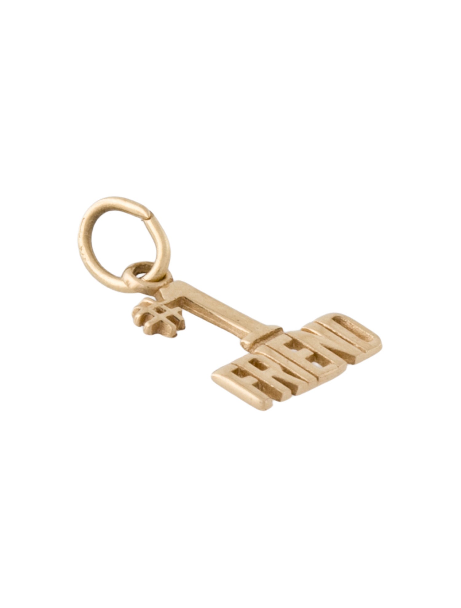 Charm 14K '#1 Friend'