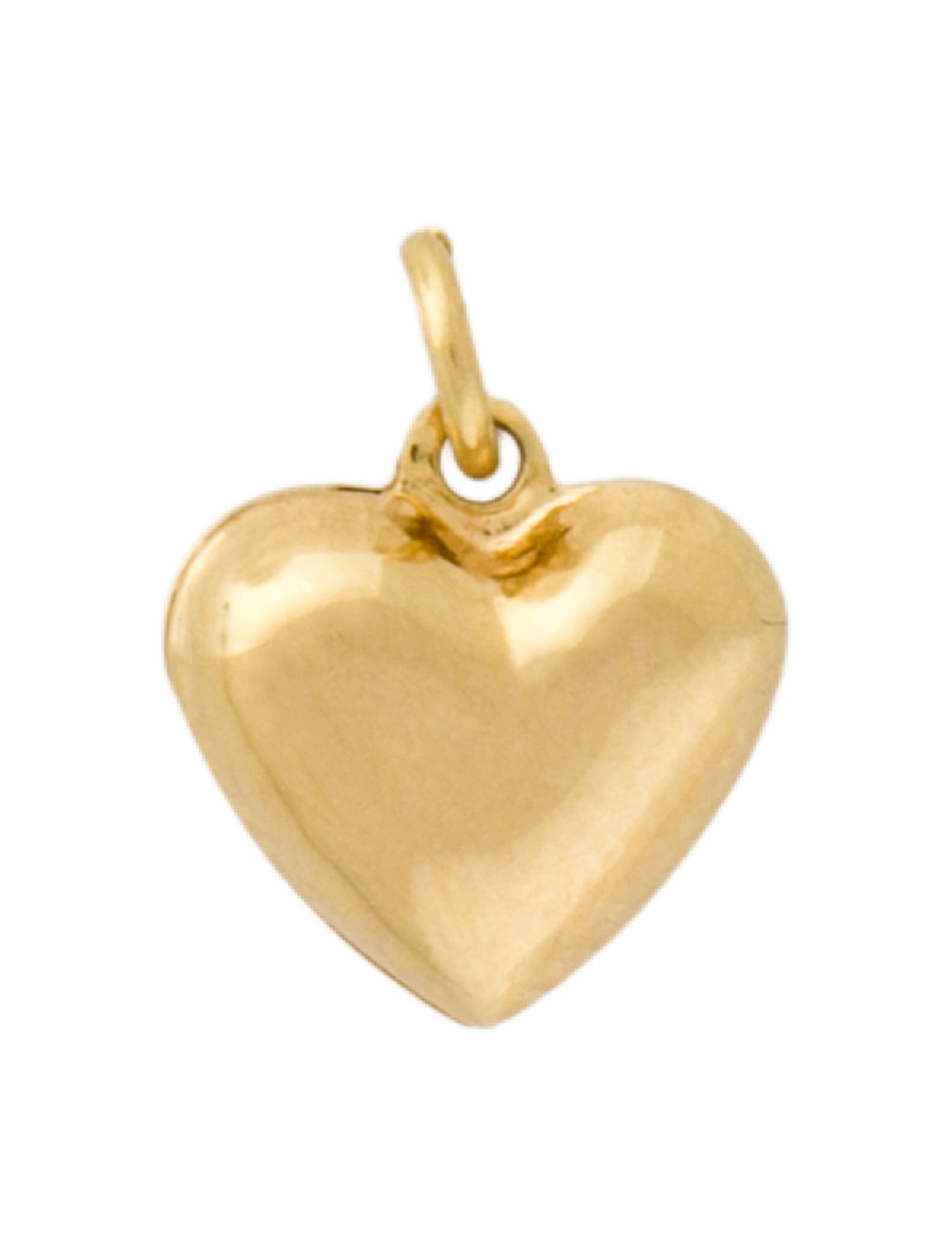 Charm 14K Puffed Heart