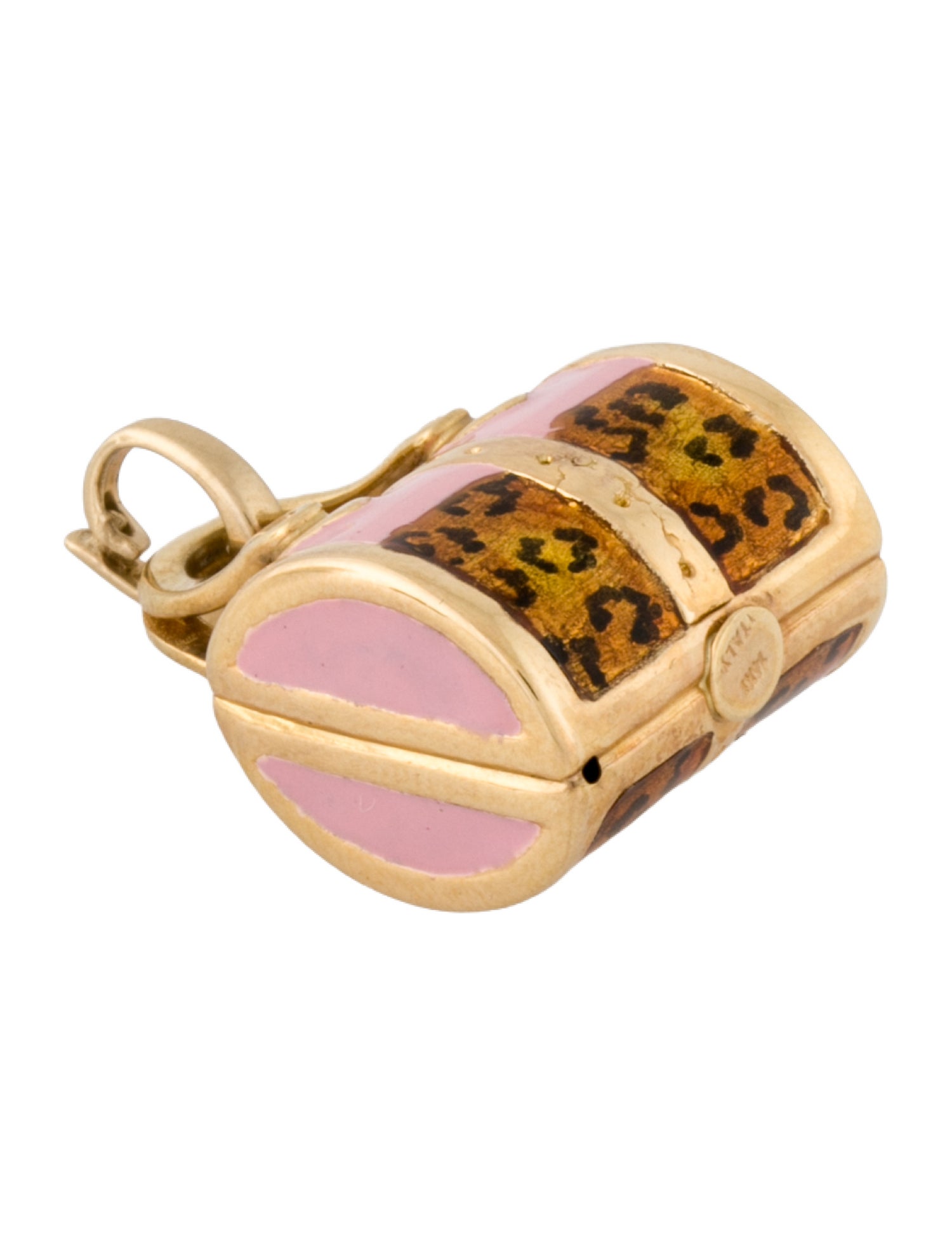 Charm 14K Enamel Bag