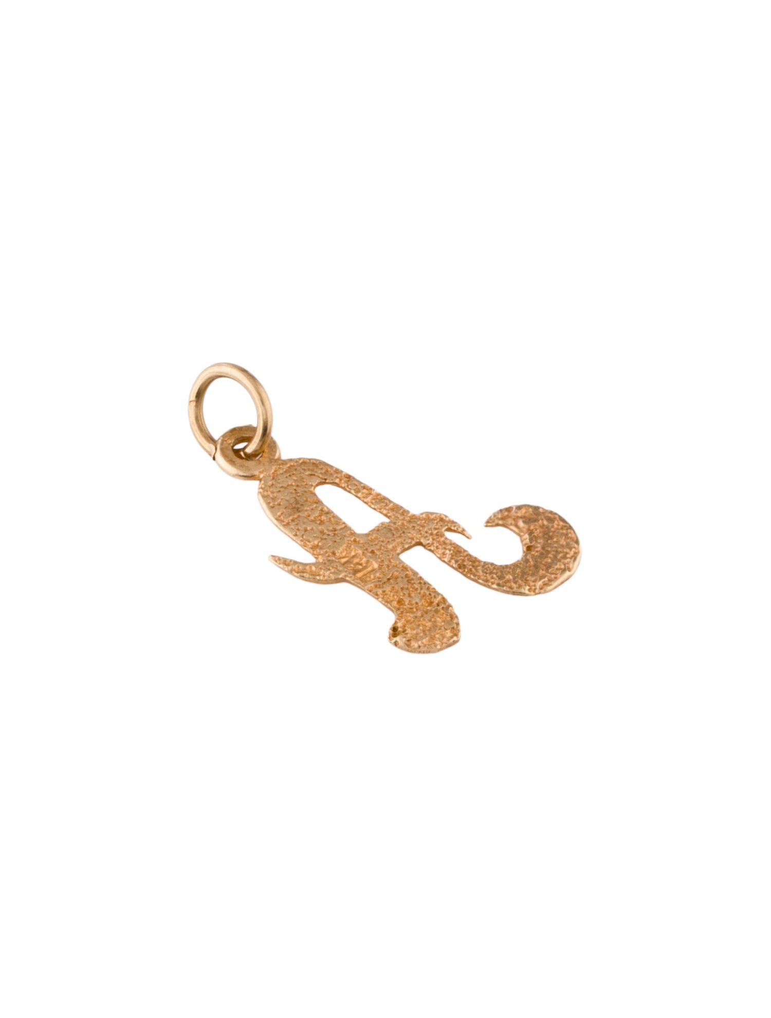 Charm 14K 'A' Initial