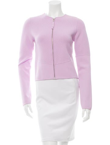 Ralph Rucci Patterned Zip-Up Cardigan