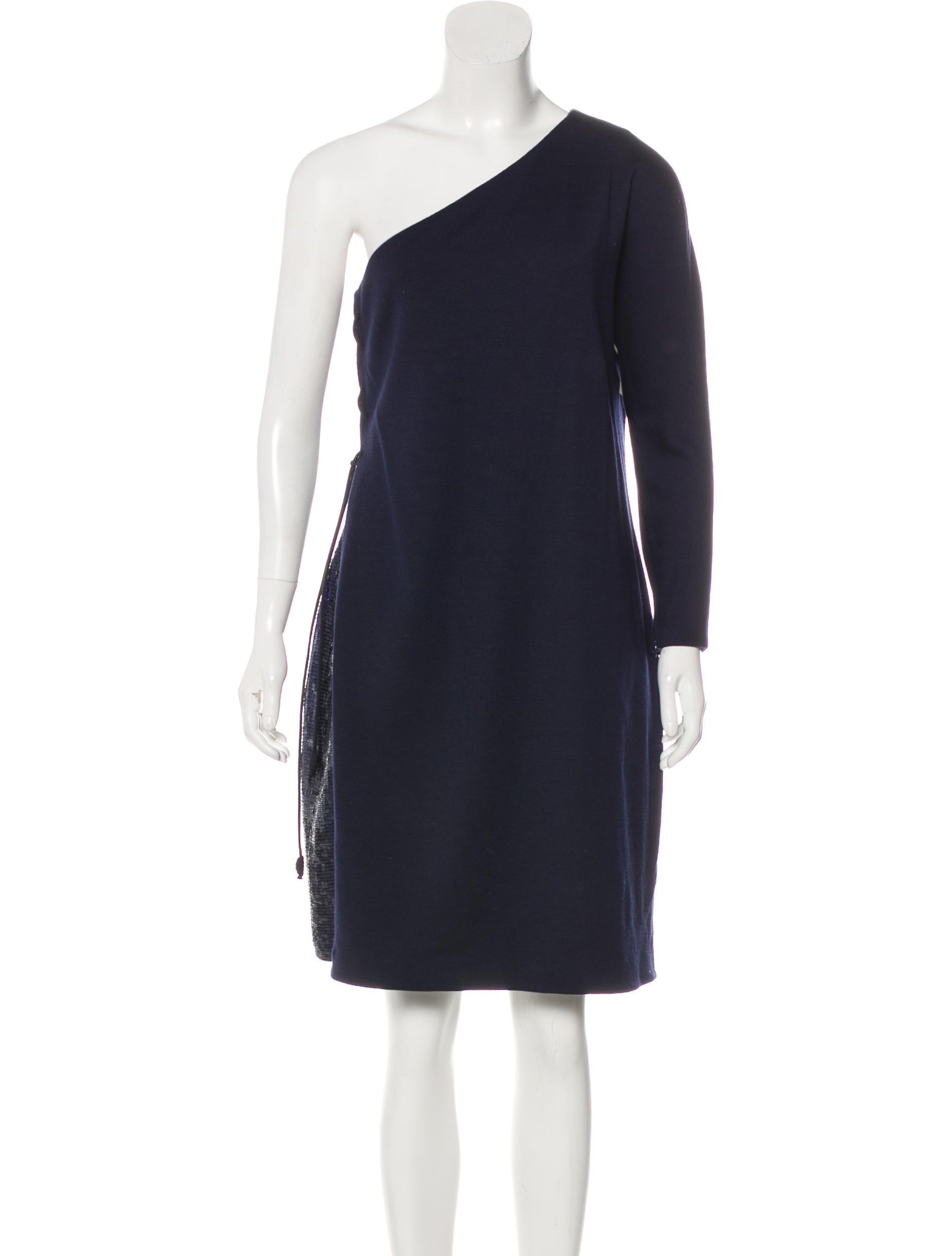 Ralph Rucci Sequined Wool Dress