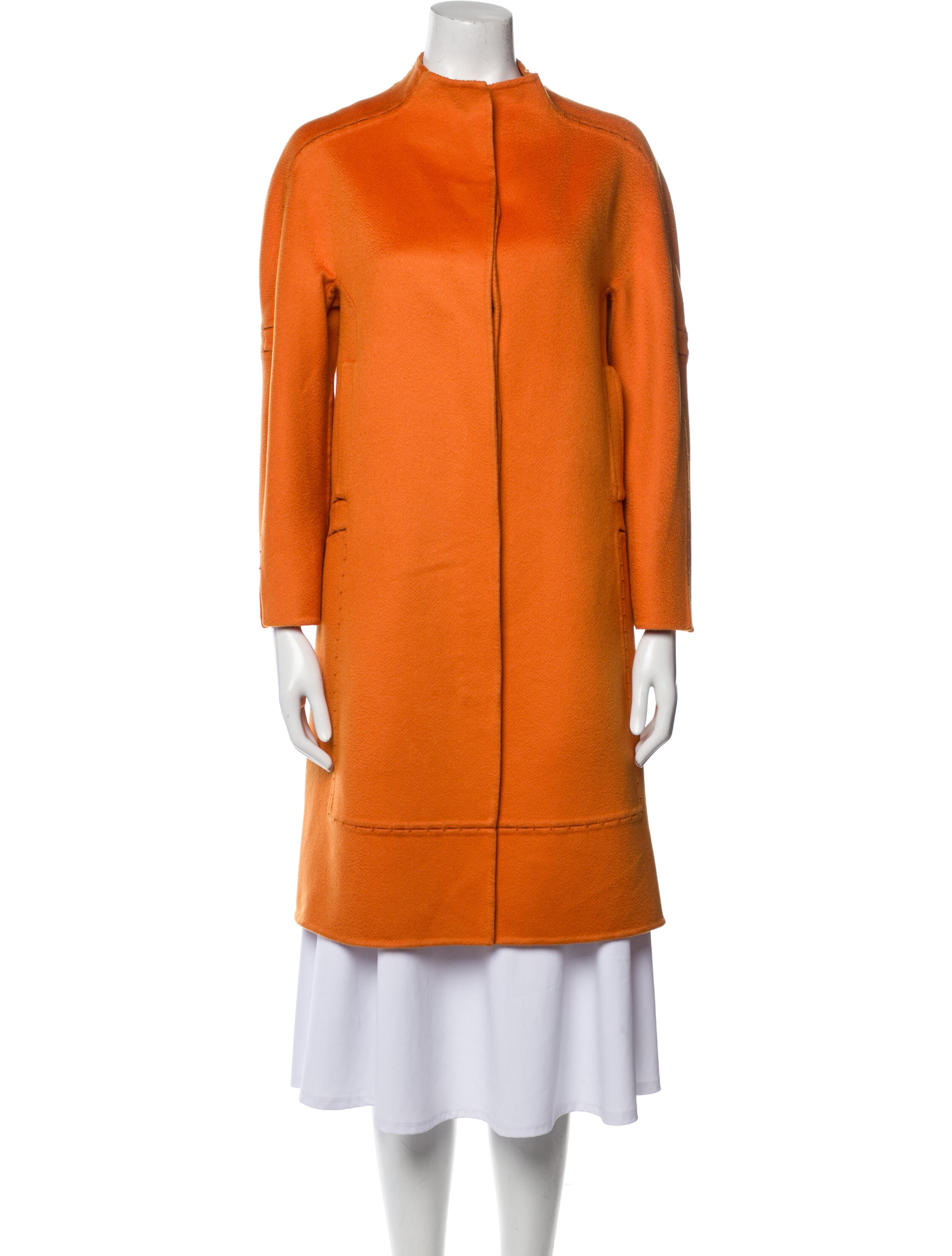 Ralph Rucci Vintage 2000's Coat Orange Coats, Clothing CHD25888