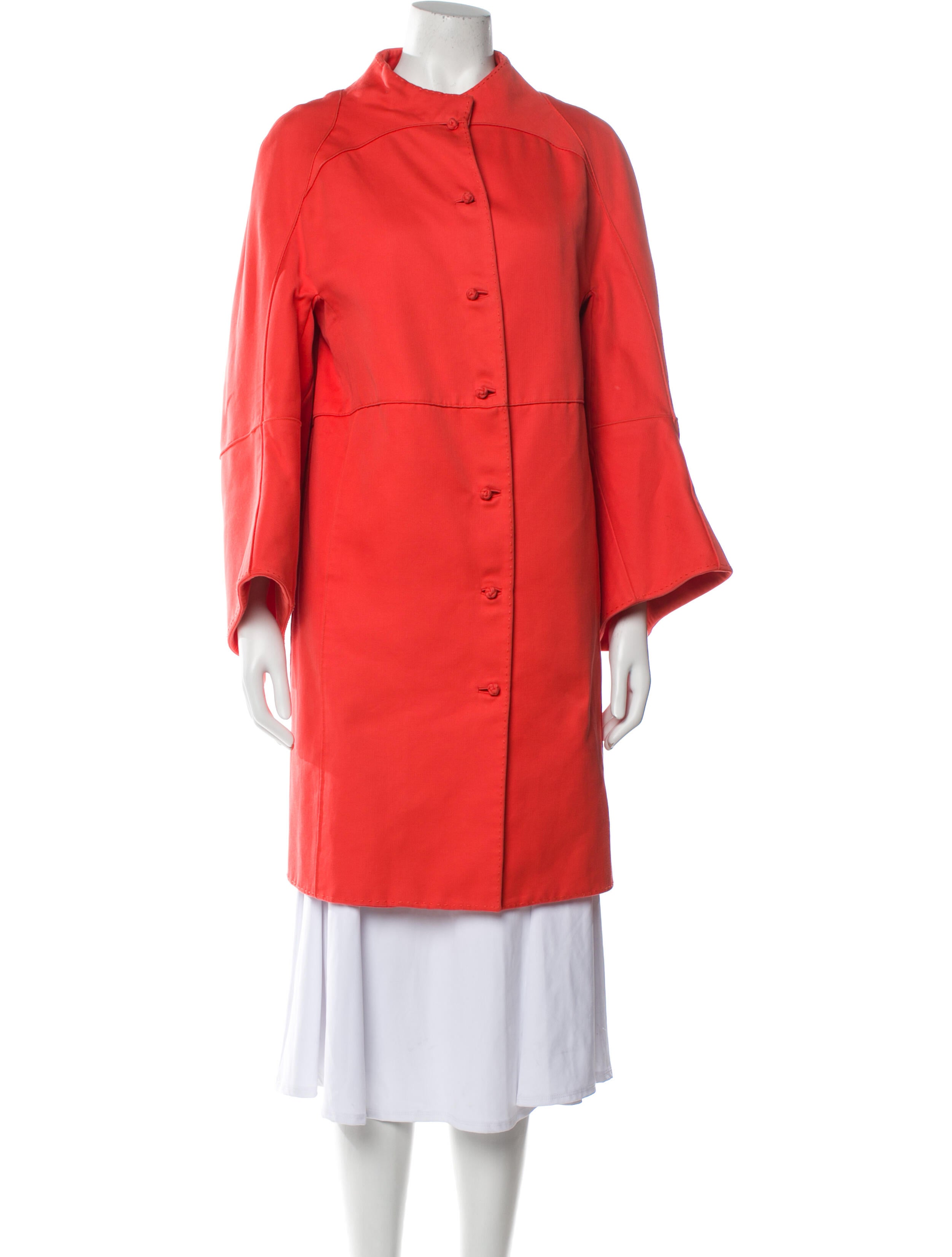 Ralph Rucci Vintage 2000's Coat Orange Coats, Clothing CHD25944