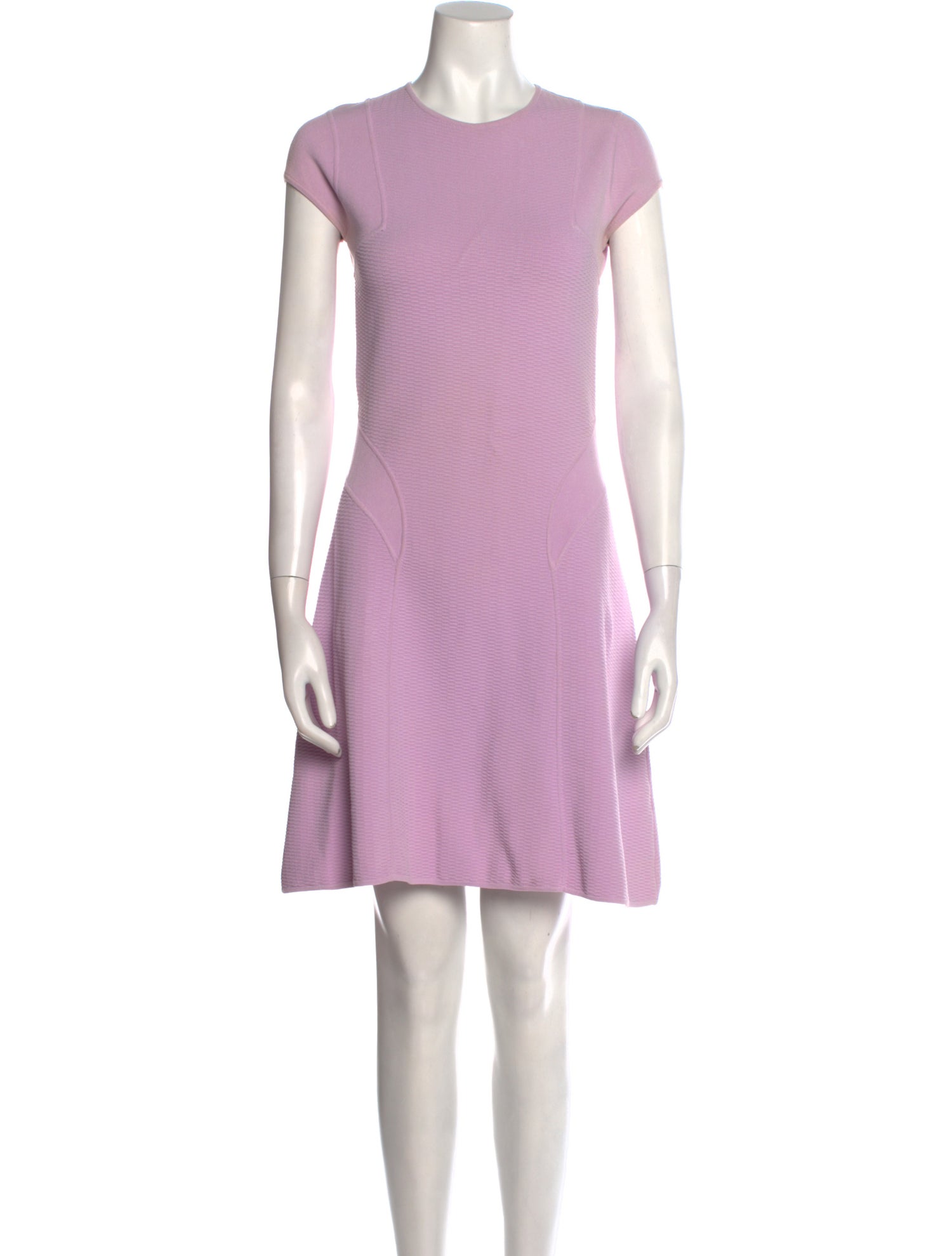 Ralph Rucci Crew Neck Mini Dress